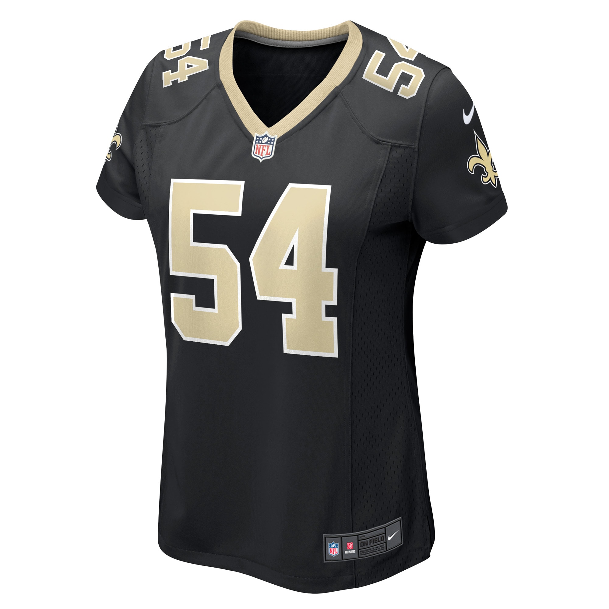 New Orleans Saints Taco Charlton Black Game Player NFL Jersey Women's