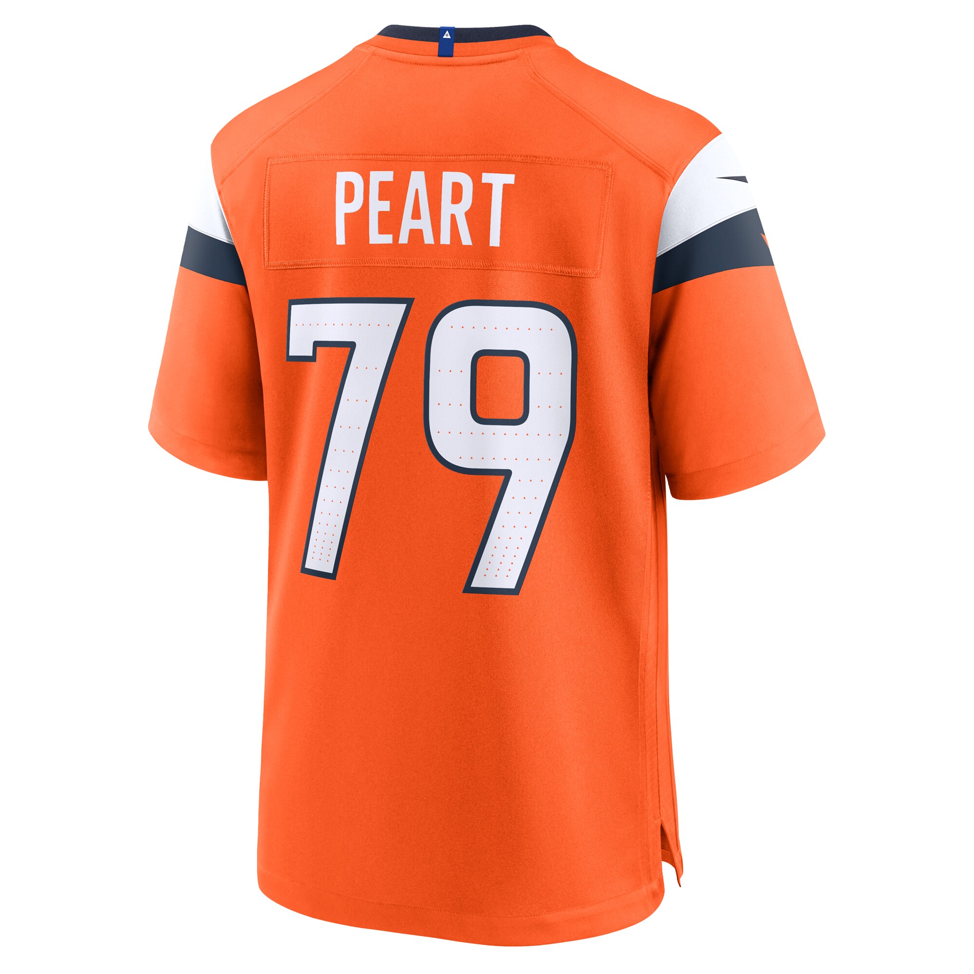 Denver Broncos Matt Peart Orange Team Game NFL Jersey Men's