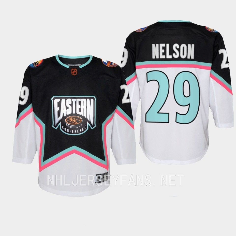 Brock Nelson 29 New York Islanders 2023 All Star Eastern Conference Black NHL Jersey Men's