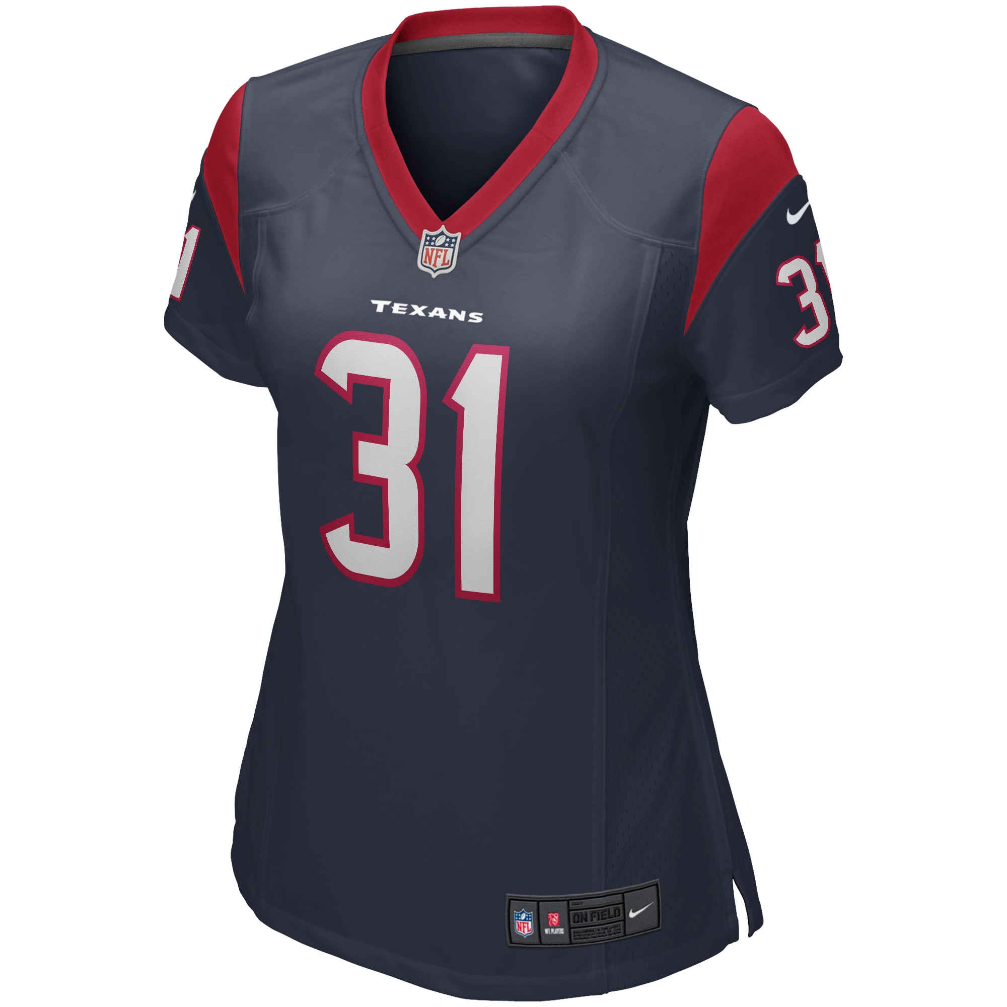 Houston Texans David Johnson Navy Game Player NFL Jersey Women's