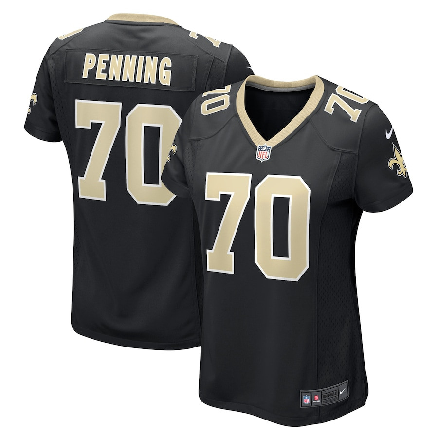 Trevor Penning 70 New Orleans Saints Game Black NFL Jersey Women's