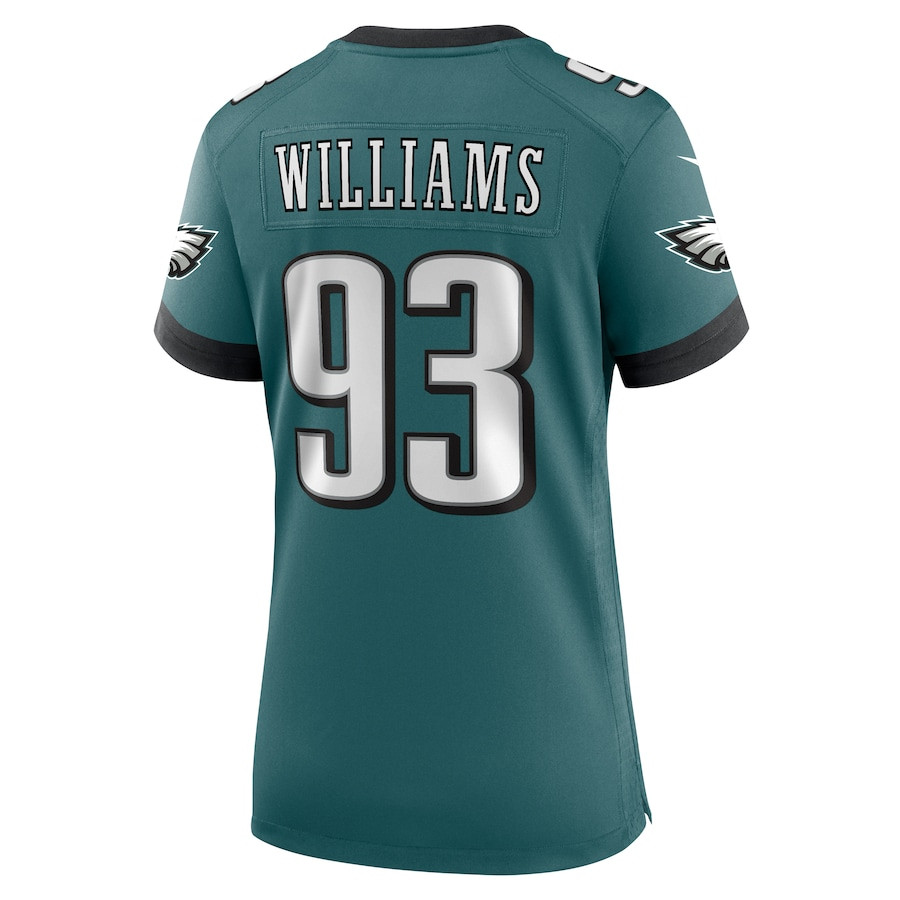 Milton Williams 93 Philadelphia Eagles Team Game Midnight Green NFL Jersey Women's