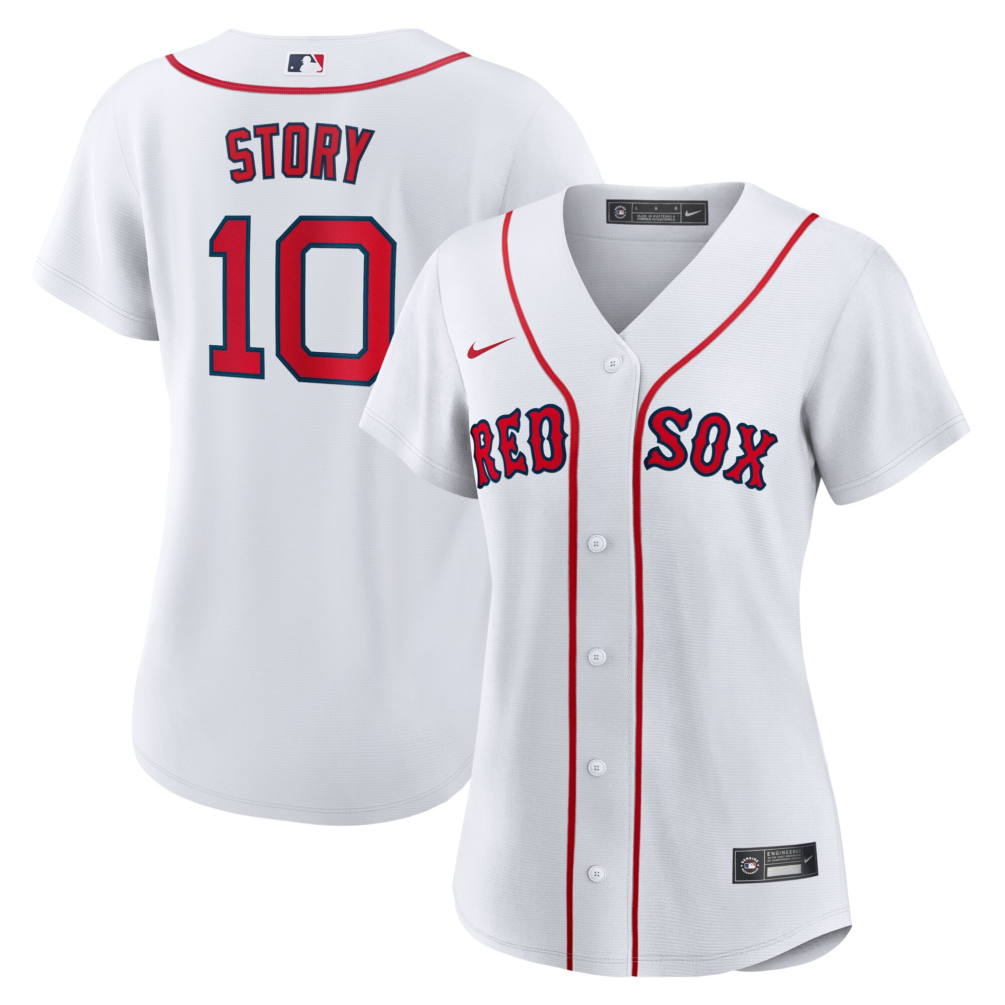 Boston Red Sox Trevor Story White Home MLB Jersey Women's