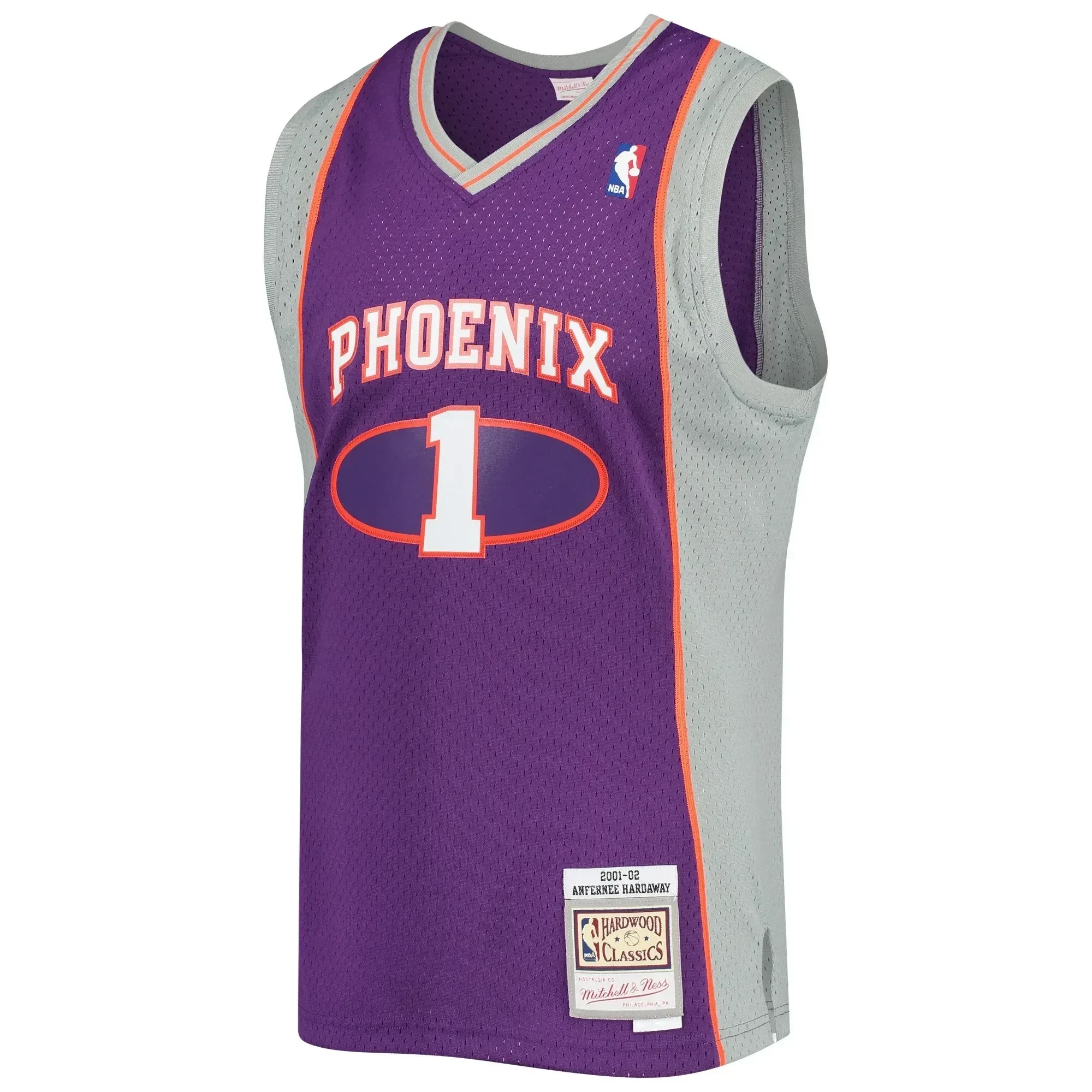Penny Hardaway Phoenix Suns Mitchell Ness 2001-2002 Hardwood Classics Swingman Purple NBA Jersey Men's