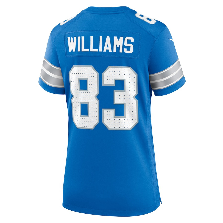 Isaiah Williams 83 Detroit Lions Game Blue NFL Jersey Women's