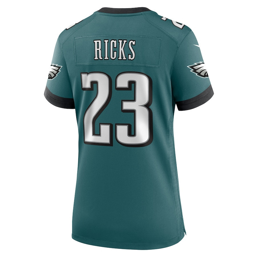 Eli Ricks #23 Philadelphia Eagles Super Bowl LIX Midnight Green NFL Jersey Women's