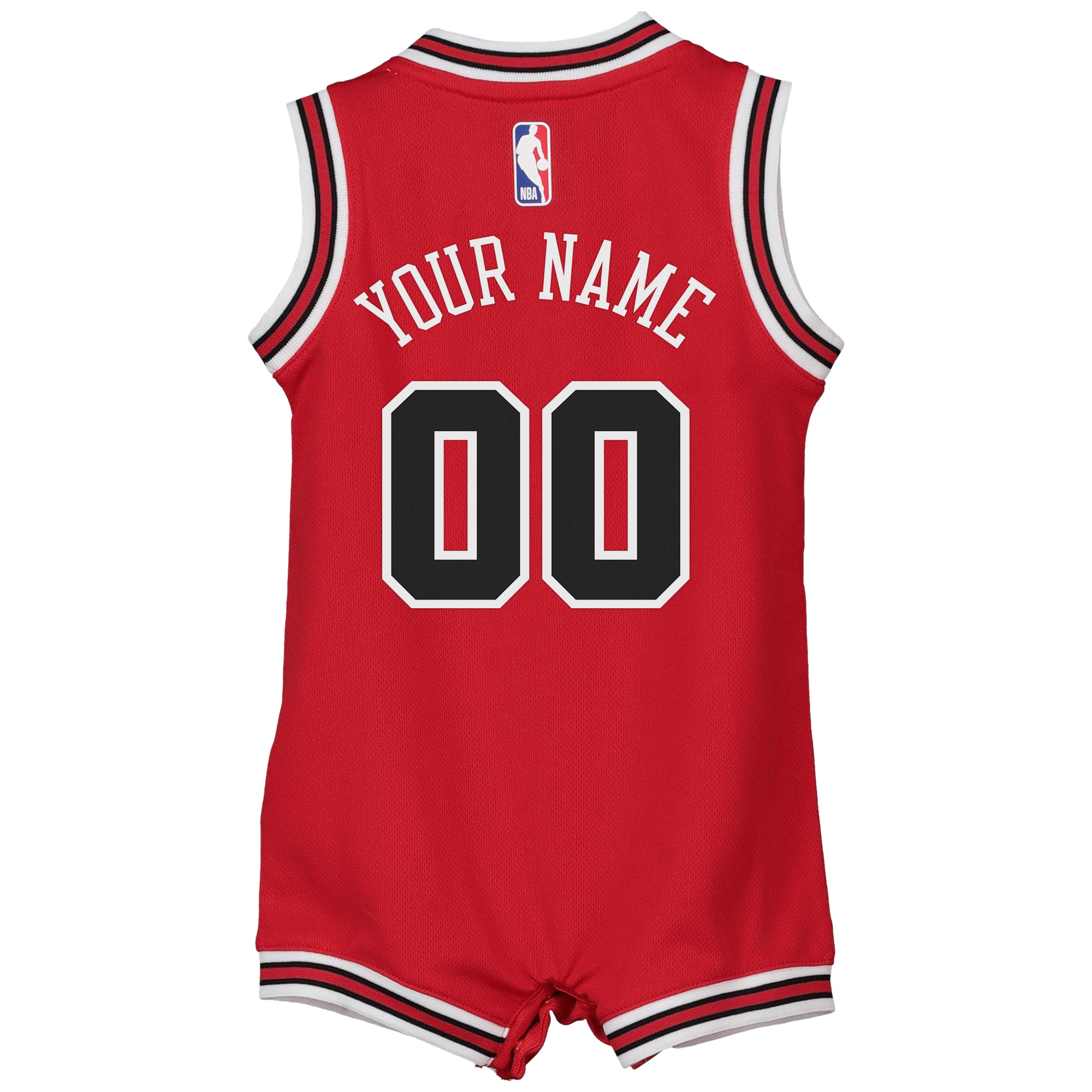Chicago Bulls Onesie Custom Infant NBA Jersey Men's