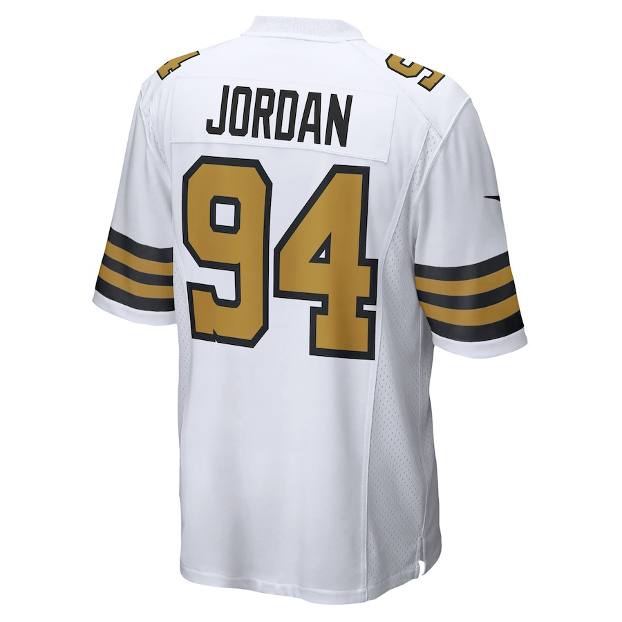 Cameron Jordan 94 New Orleans Saints Alternate Game White NFL Jersey Men's