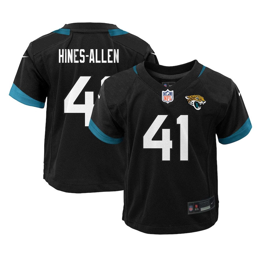 Josh Hines-Allen 41 Jacksonville Jaguars Alternate Player Game Black NFL Jersey Youth