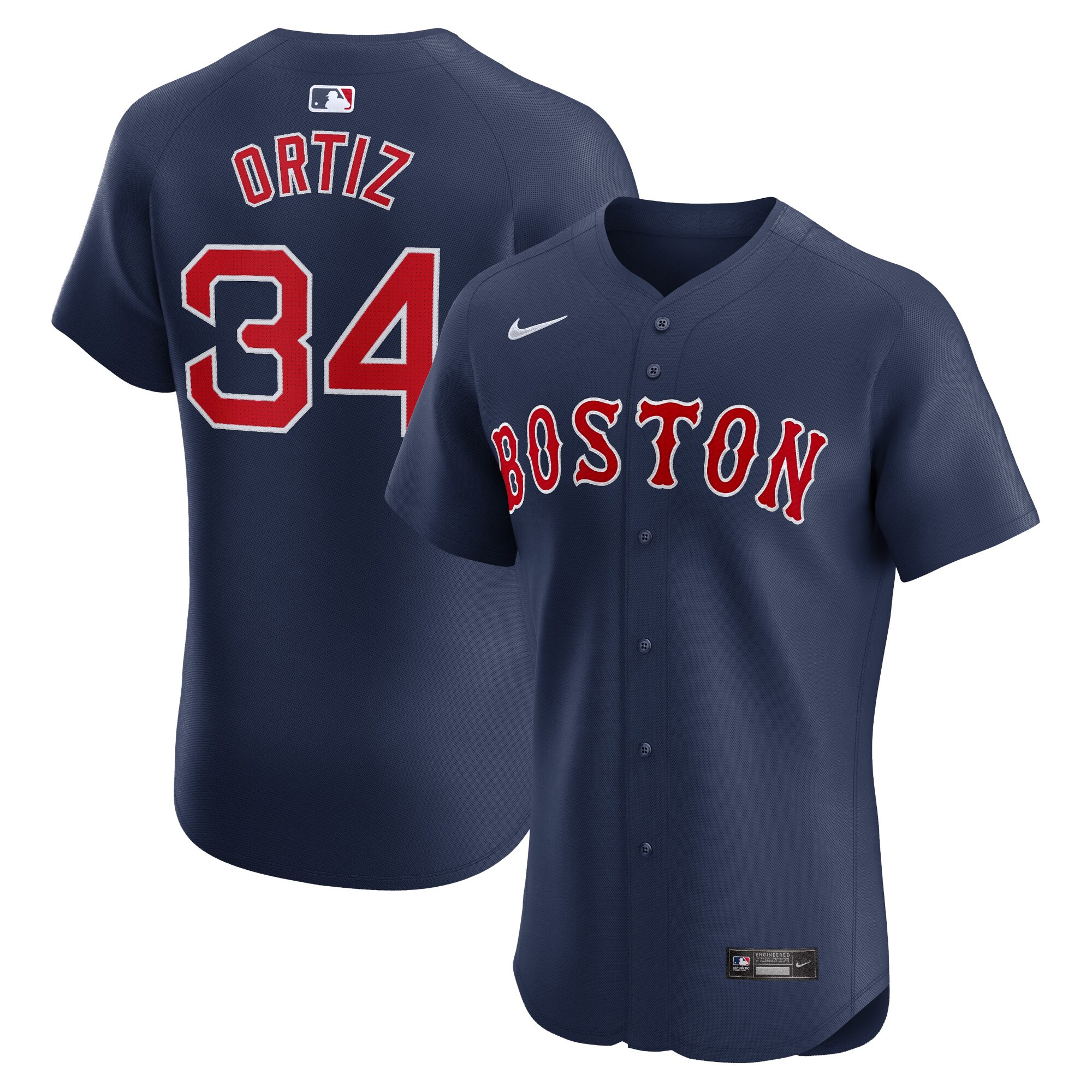Boston Red Sox David Ortiz Navy Alternate Elite Player MLB Jersey Men's