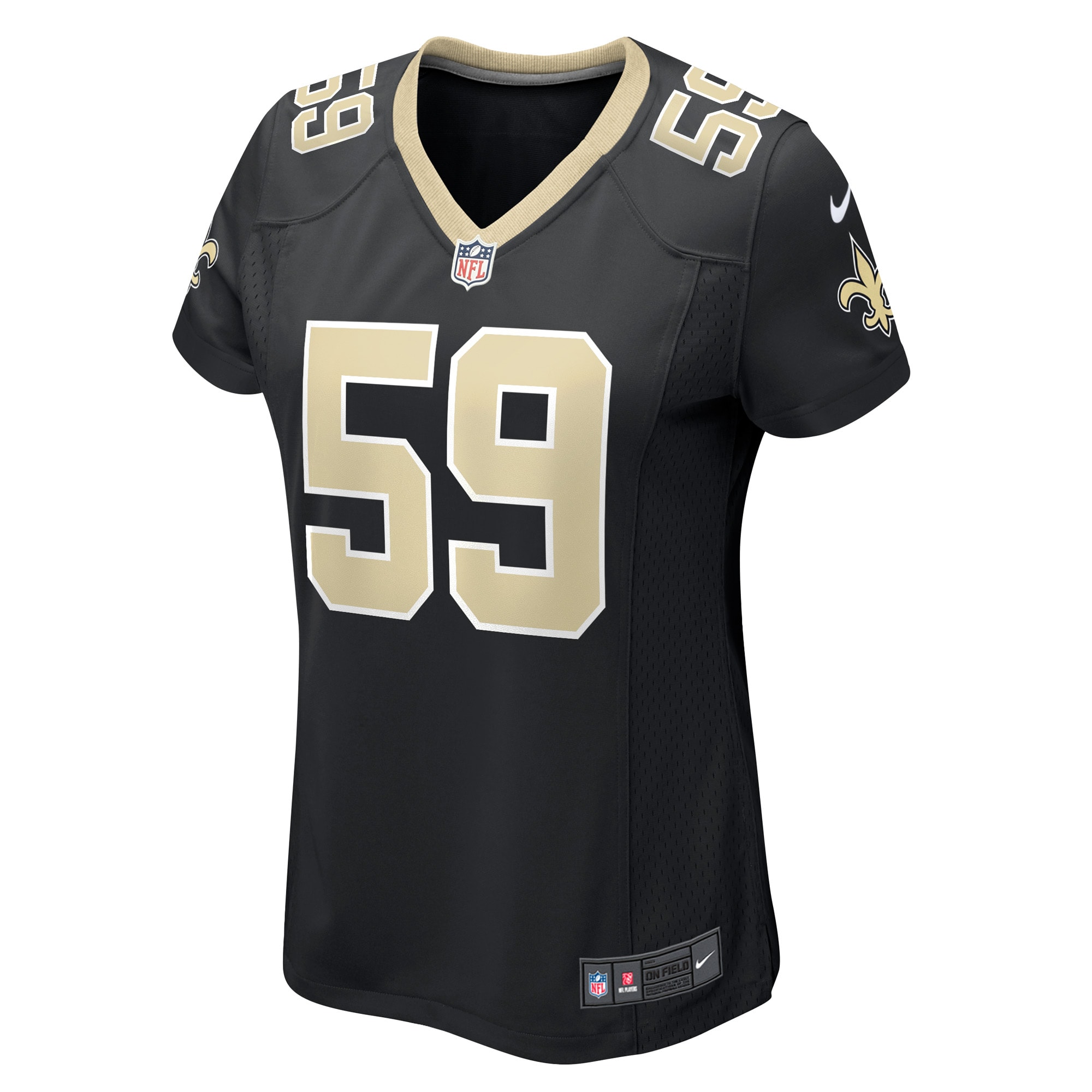 New Orleans Saints Jackson Black Game Player NFL Jersey Women's