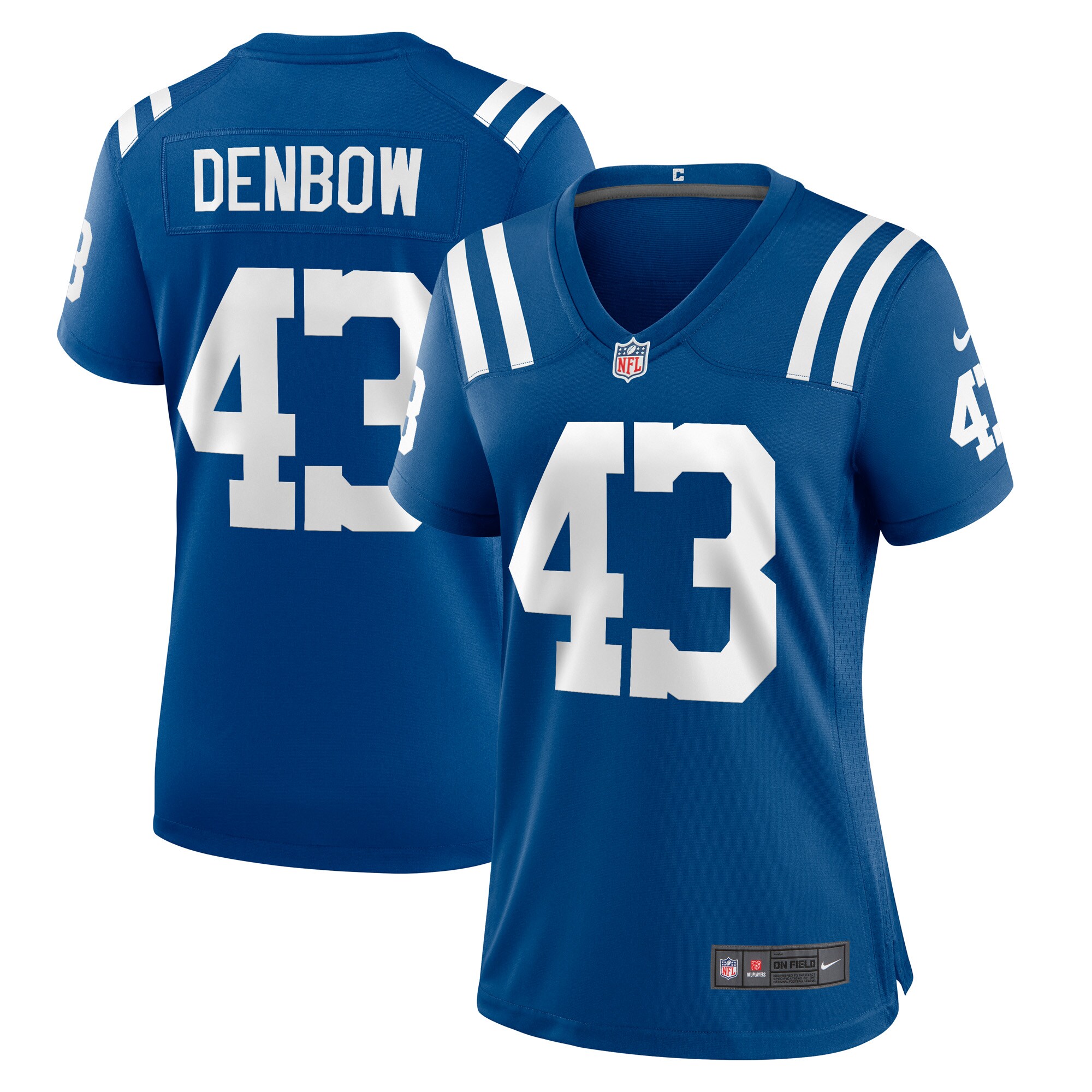 Indianapolis Colts Trevor Denbow Royal Game Player NFL Jersey Women's