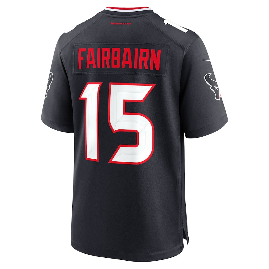 Ka'imi Fairbairn 15 Houston Texans Team Game Navy NFL Jersey Men's