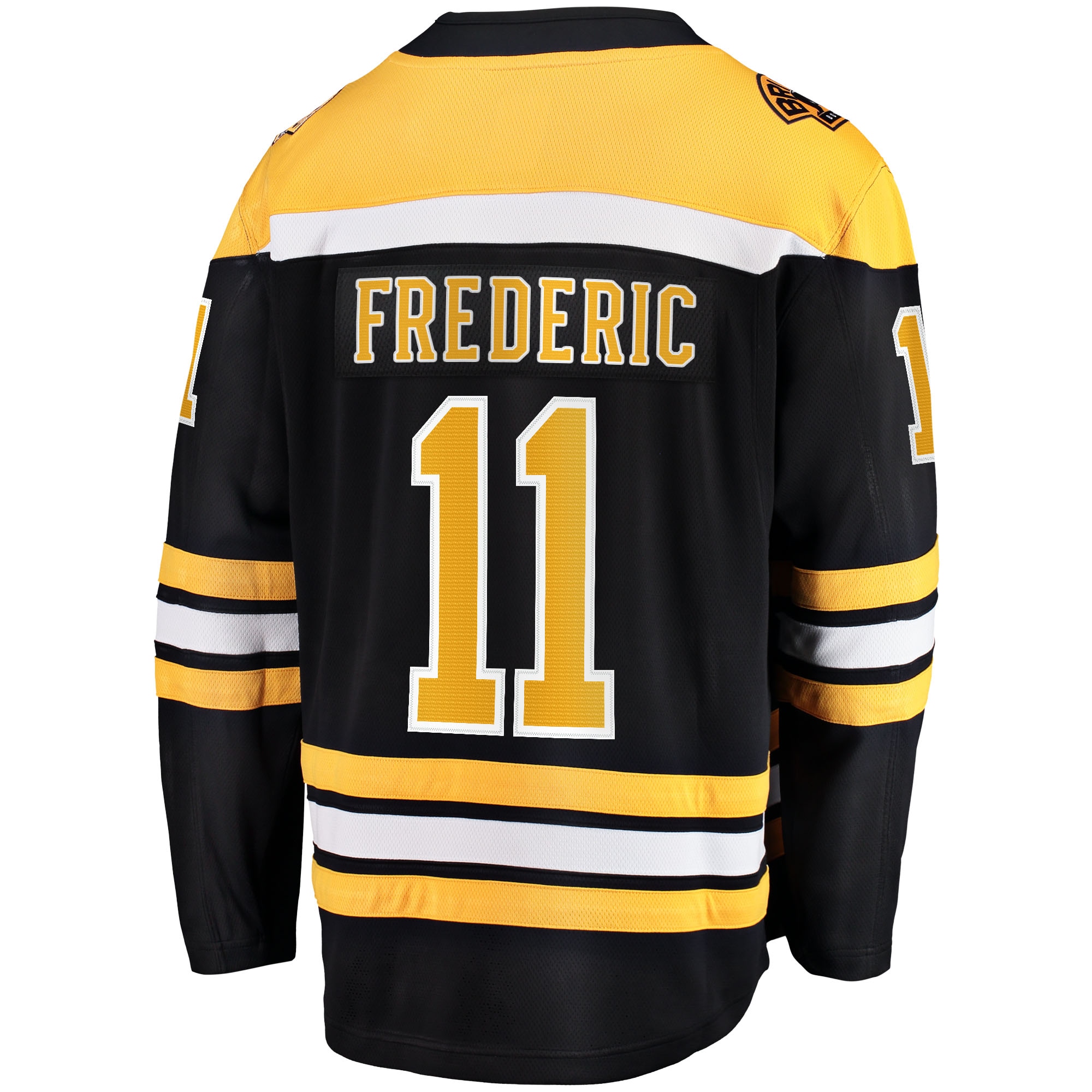 Boston Bruins Trent Frederic Black Home Breakaway Player NHL Jersey Men's