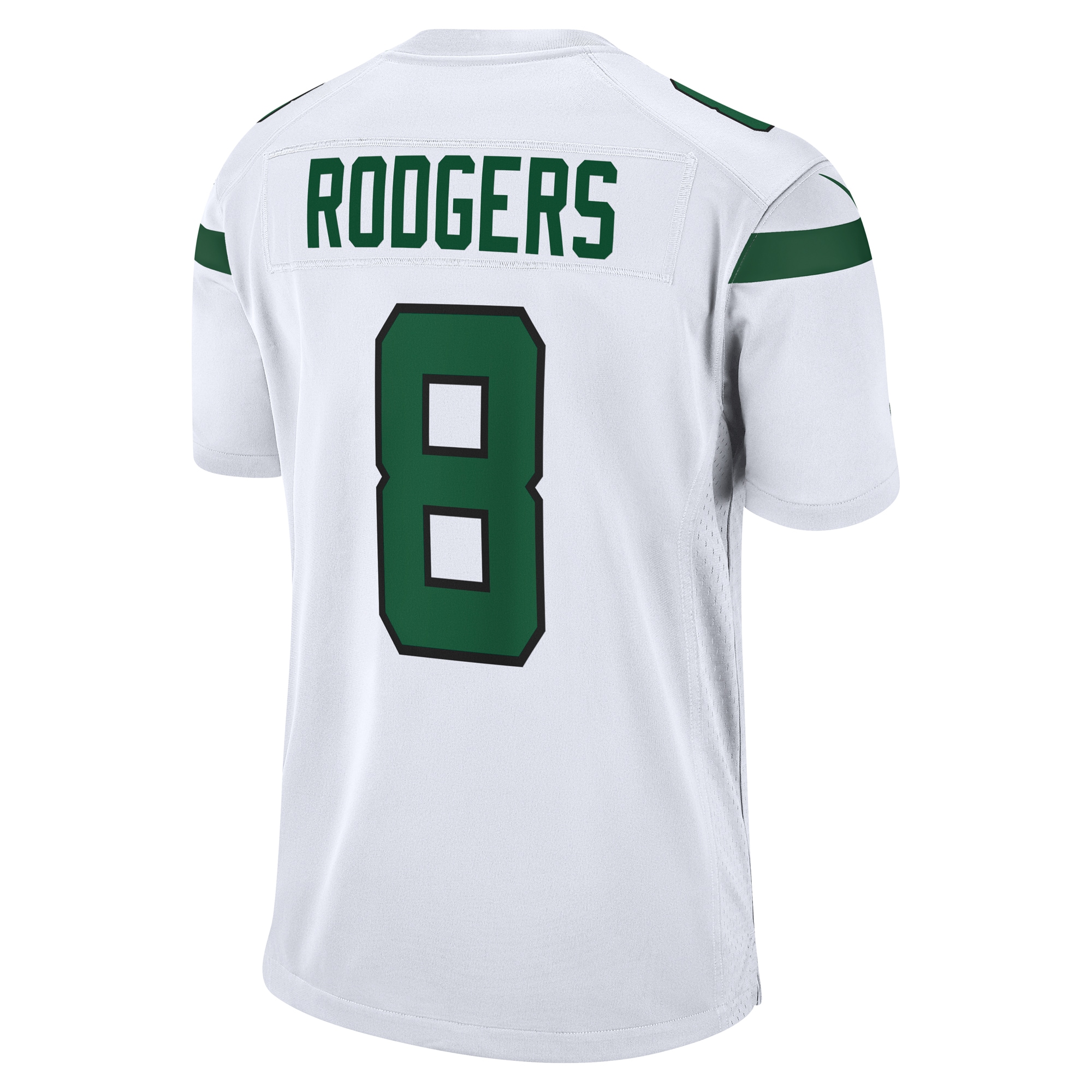 New York Jets Aaron Rodgers White Game NFL Jersey Men's
