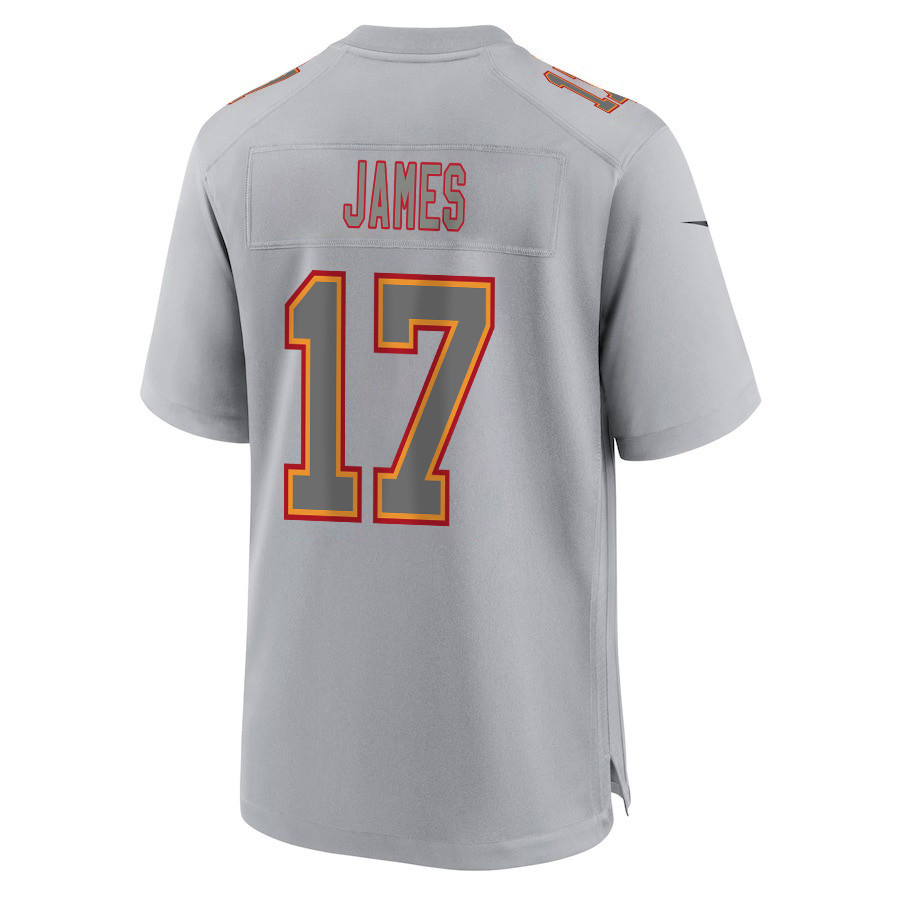 Richie James 17 Kansas City Chiefs Super Bowl LVIII Champions 4X Atmosphere Fashion Game Gray NFL Jersey Men's