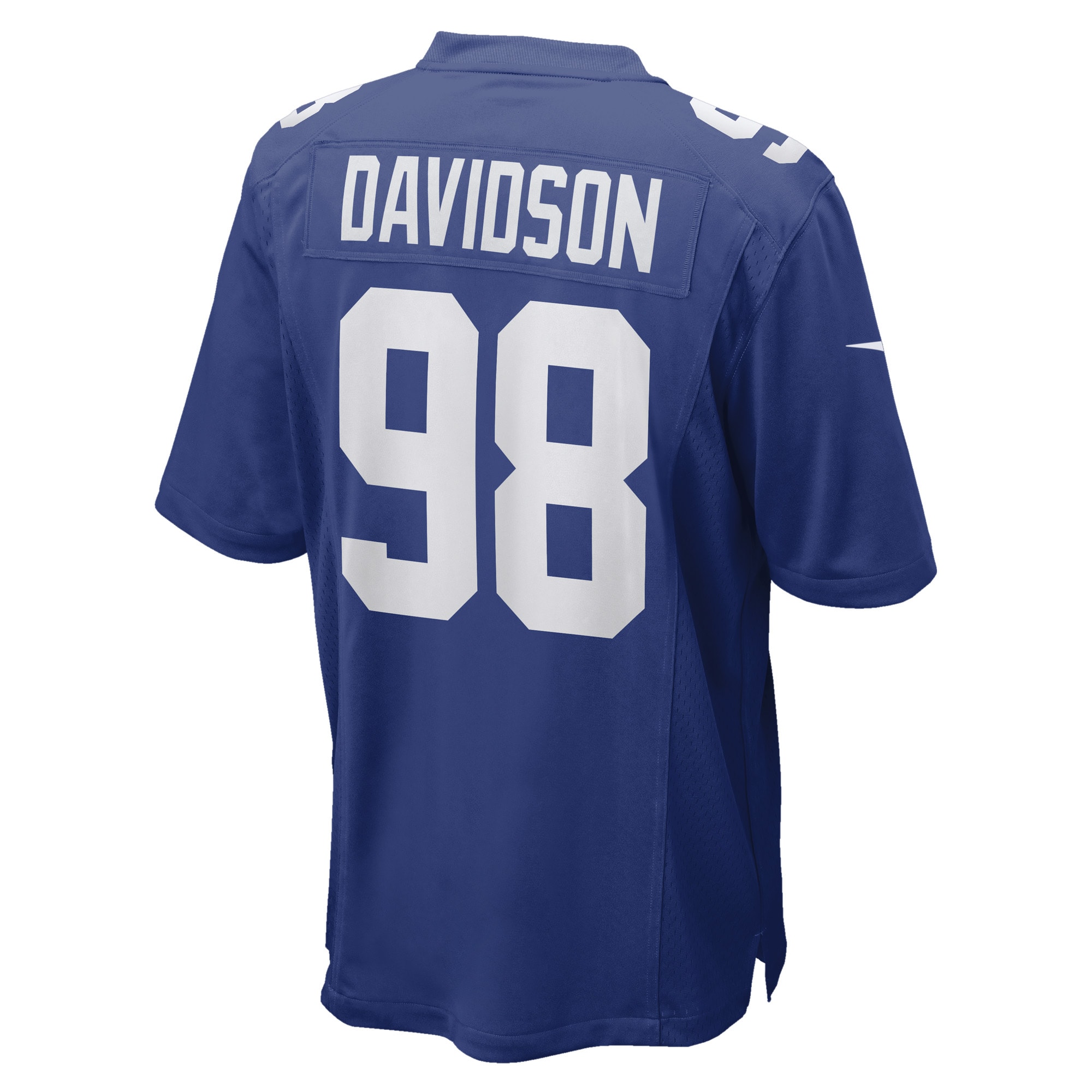 New York Giants D.J. Davidson Royal Game Player NFL Jersey Men's