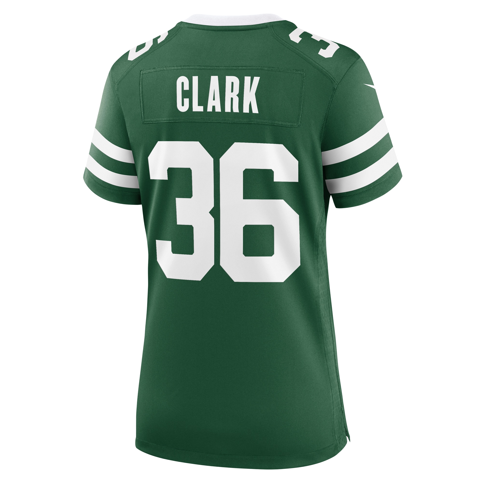 New York Jets Chuck Clark Legacy Green Team Game NFL Jersey Women's