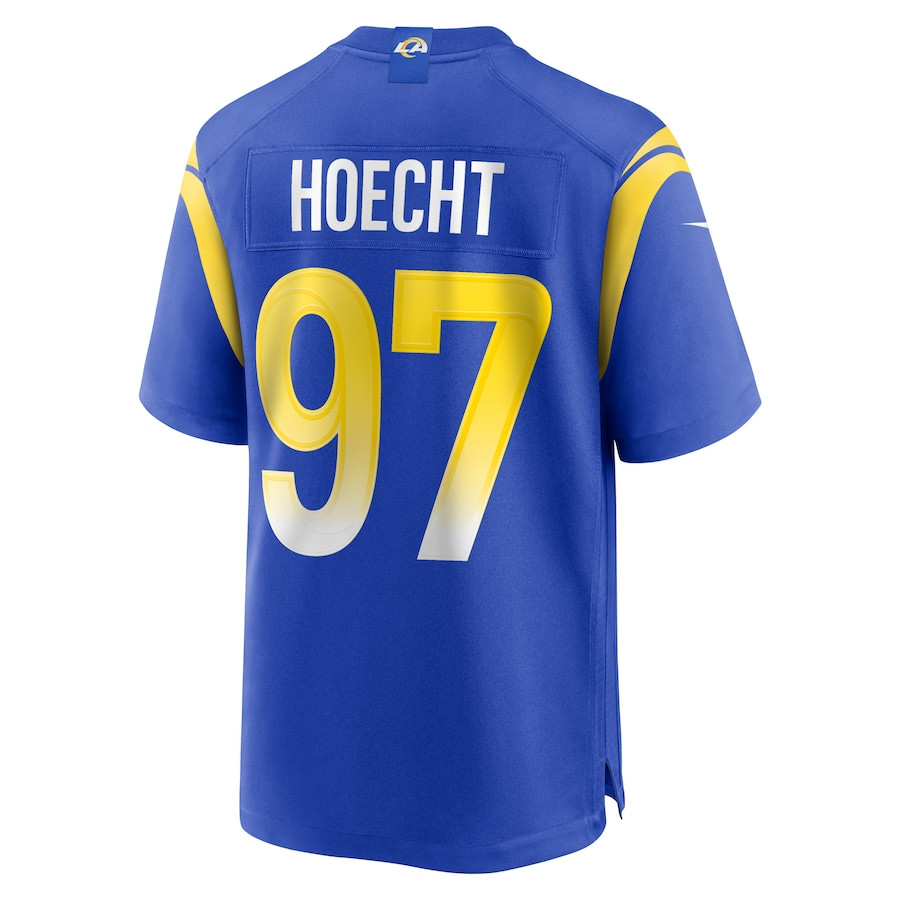 Michael Hoecht 97 Los Angeles Rams Game Player Royal NFL Jersey Men's