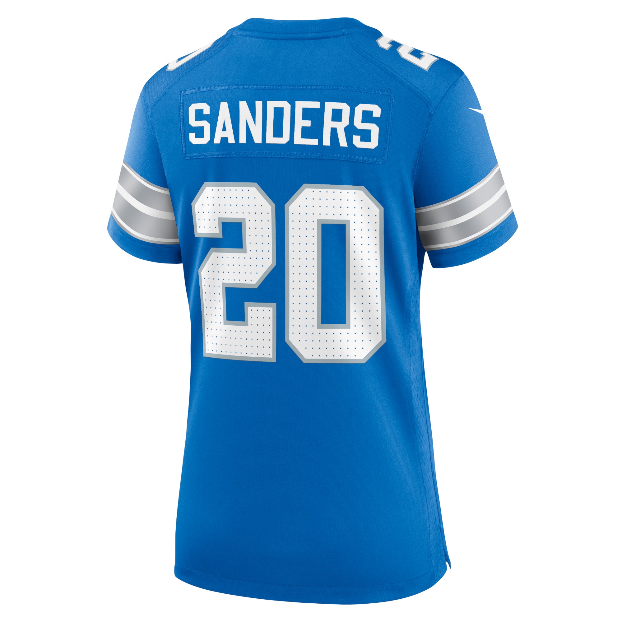 Detroit Lions Barry Sanders Blue Retired Player Game NFL Jersey Women's
