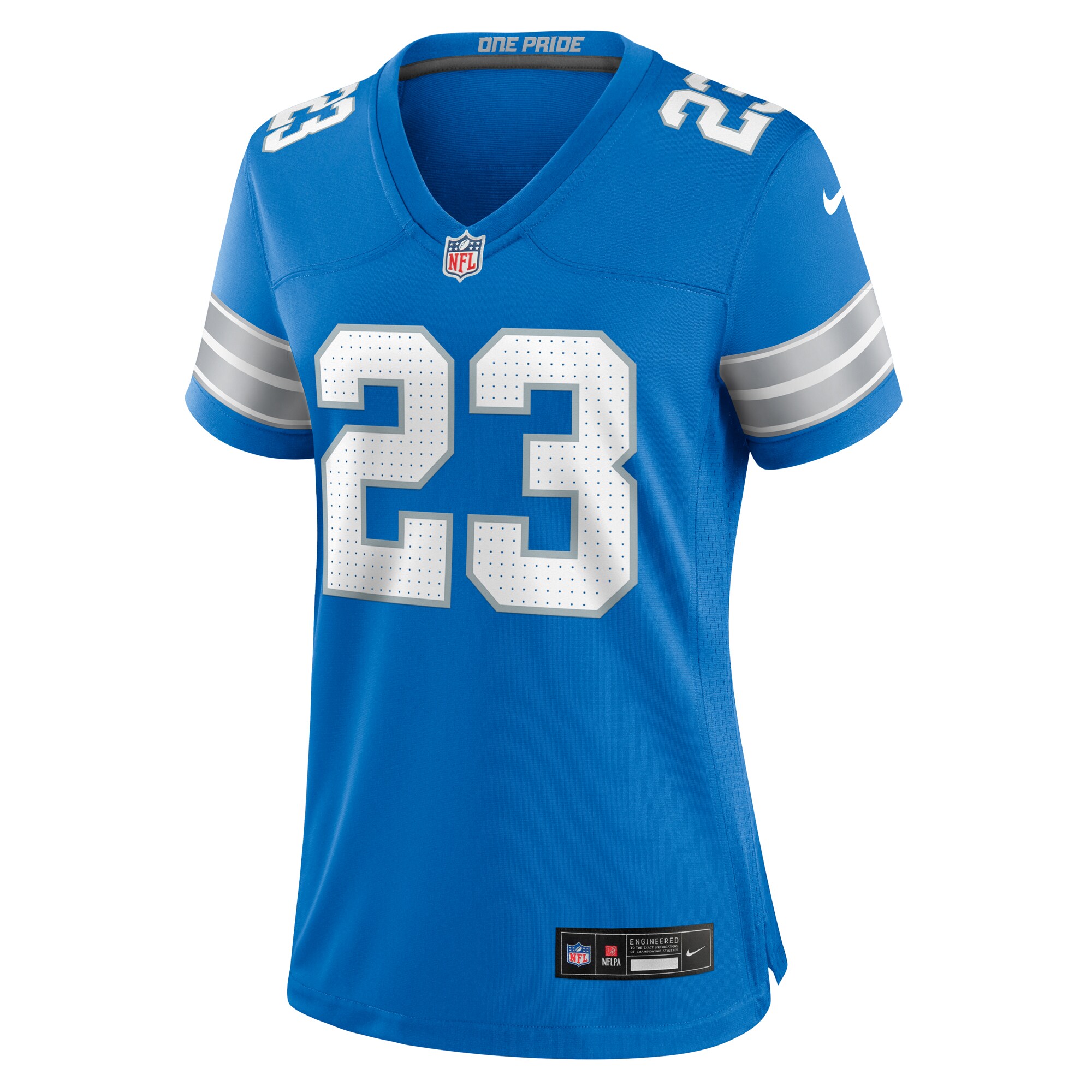 Detroit Lions Carlton Davis Blue Team Game NFL Jersey Women's