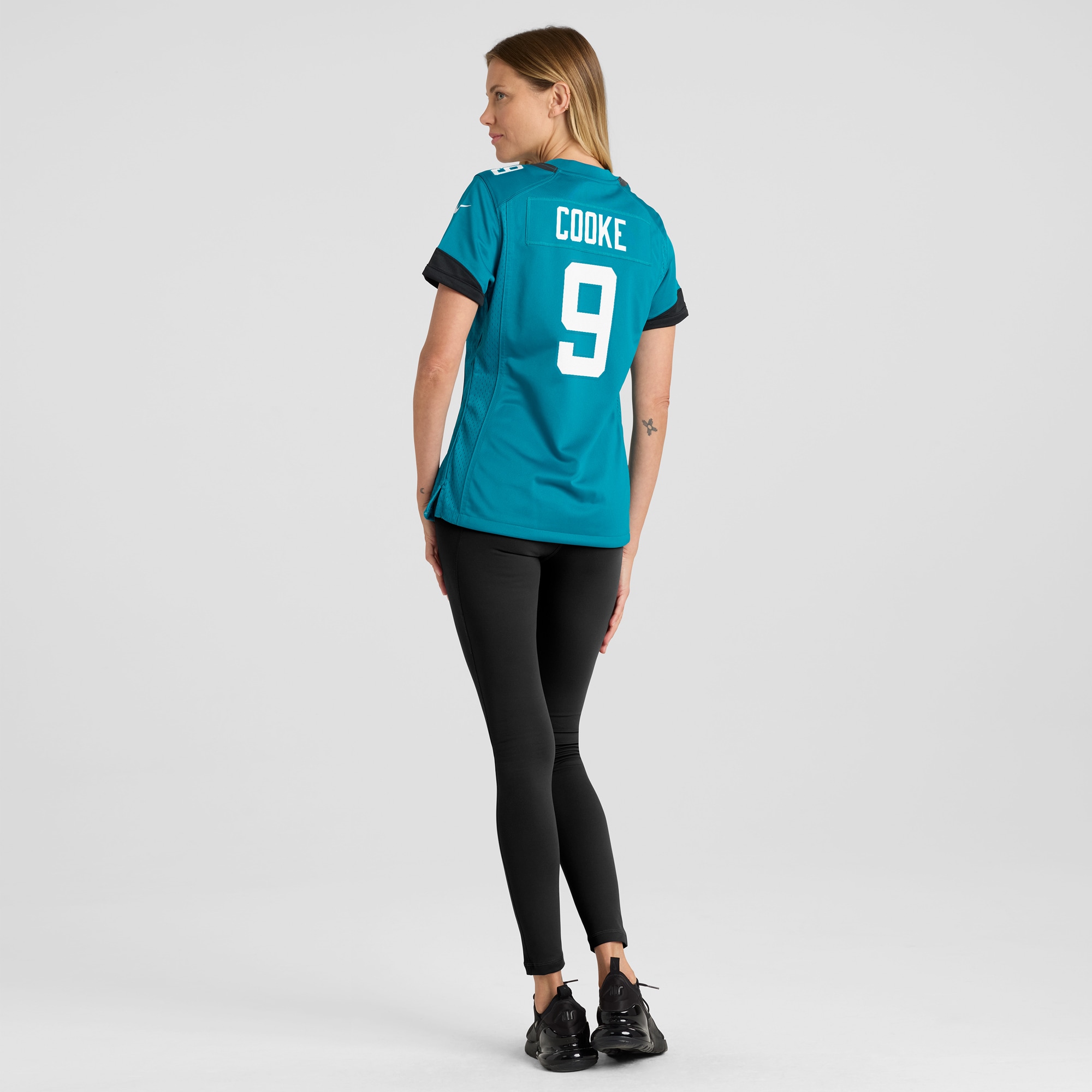 Jacksonville Jaguars Logan Cooke Teal Game NFL Jersey Women's