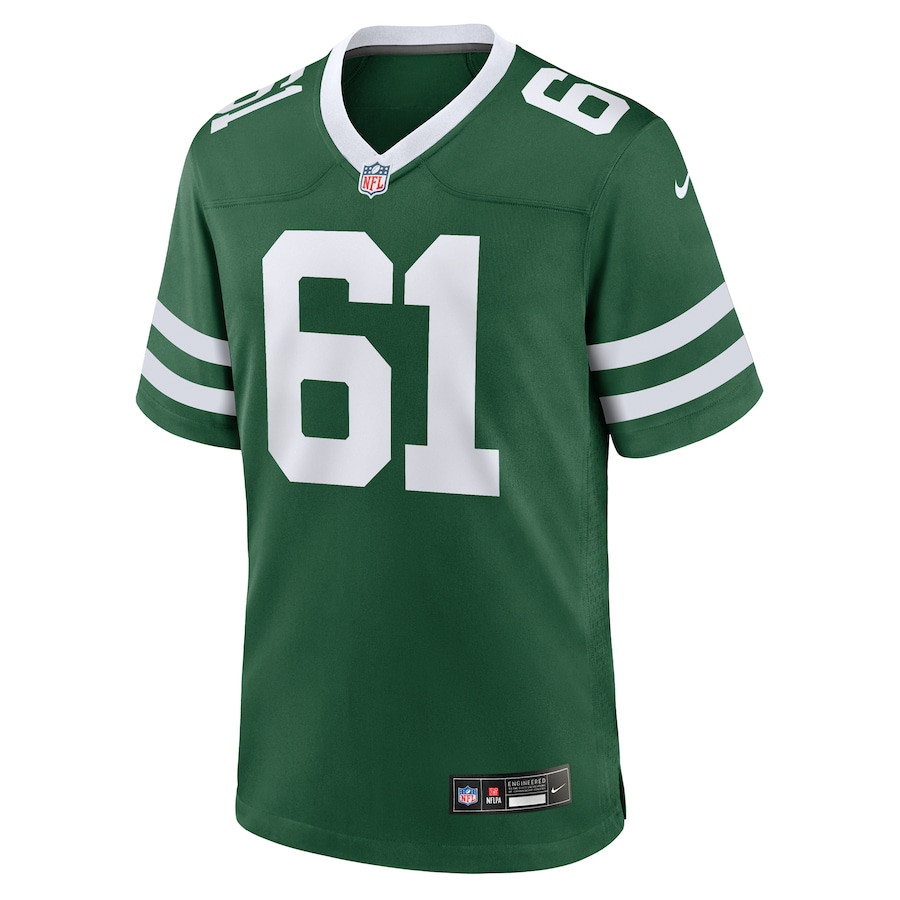Max Mitchell 61 New York Jets Team Game Legacy Green NFL Jersey Men's
