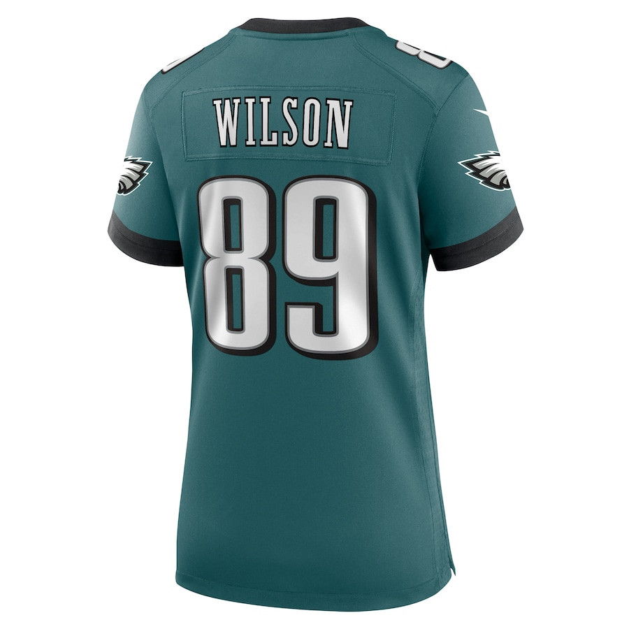 Johnny Wilson #89 Philadelphia Eagles Super Bowl LIX Midnight Green NFL Jersey Women's