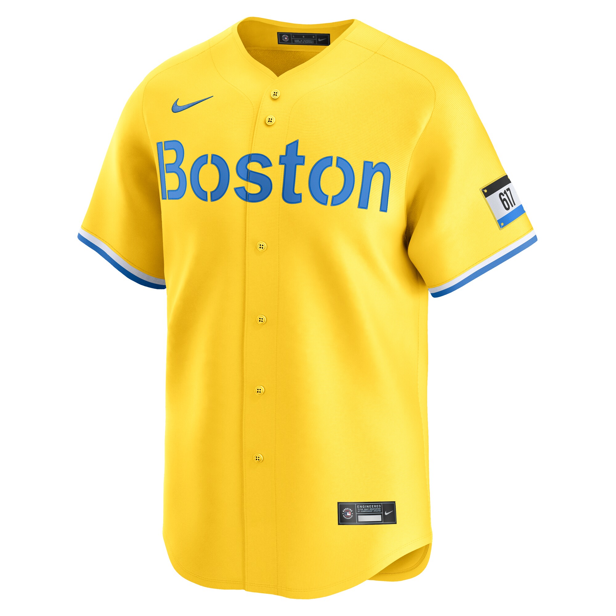Boston Red Sox David Ortiz Gold City Connect Retired Player MLB Jersey Men's