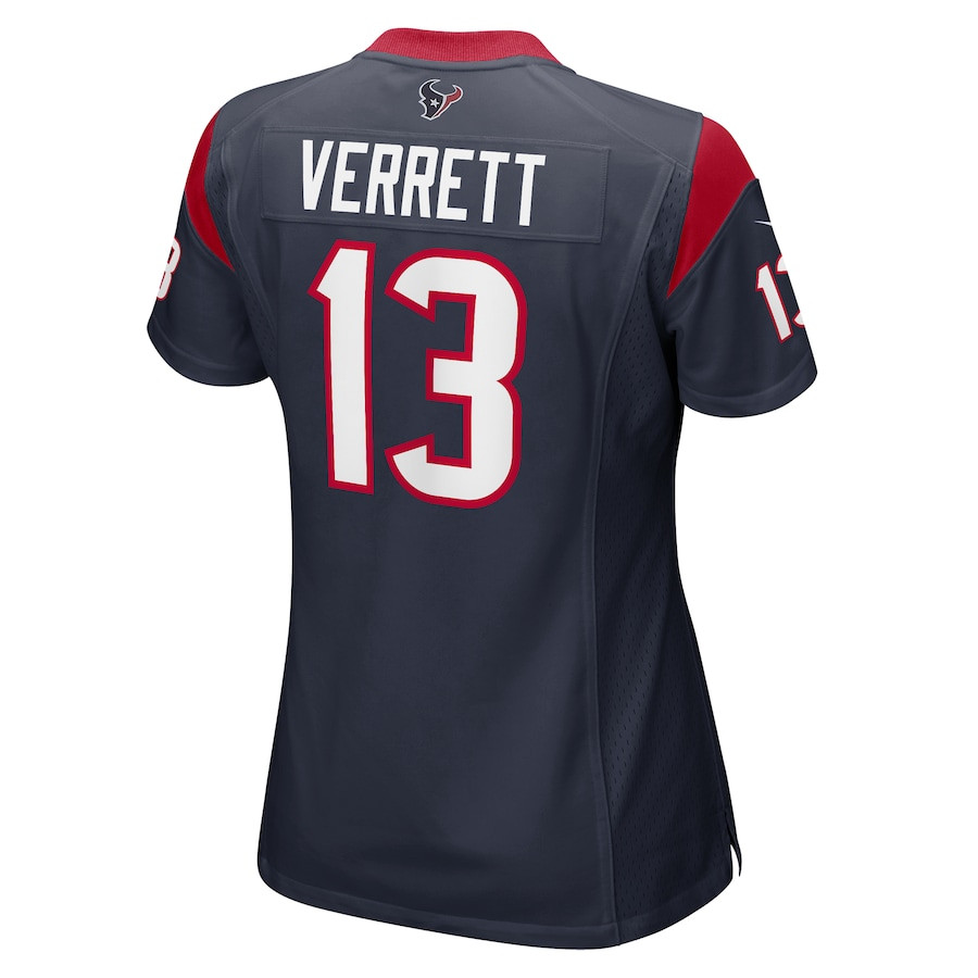 Jason Verrett 13 Houston Texans Game Navy NFL Jersey Women's