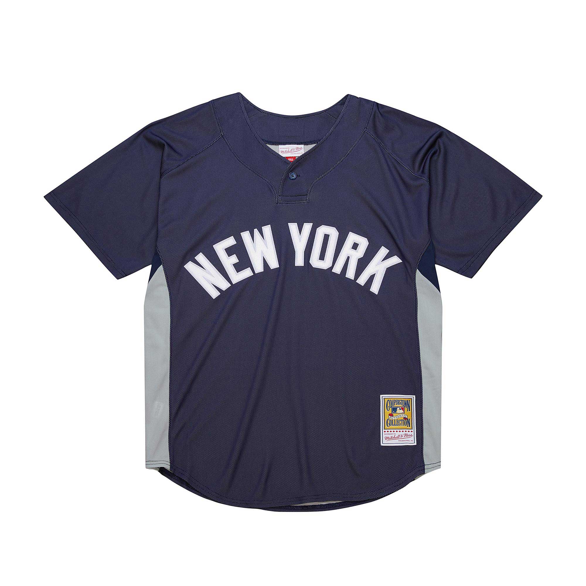 New York Yankees Derek Jeter Mitchell Ness Navy Cooperstown Collection Batting Practice MLB Jersey Men's