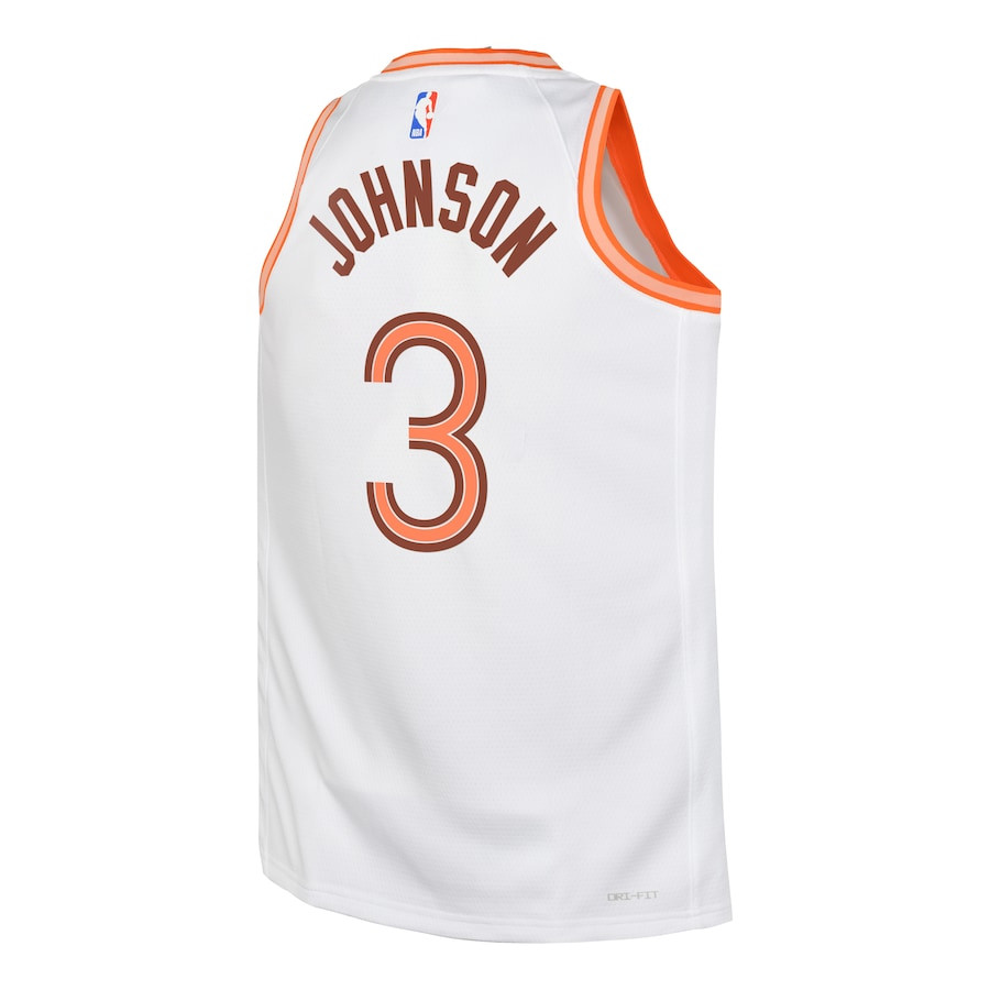 Keldon Johnson 3 San Antonio Spurs 2023/24 City Edition Swingma White NBA Jersey Youth