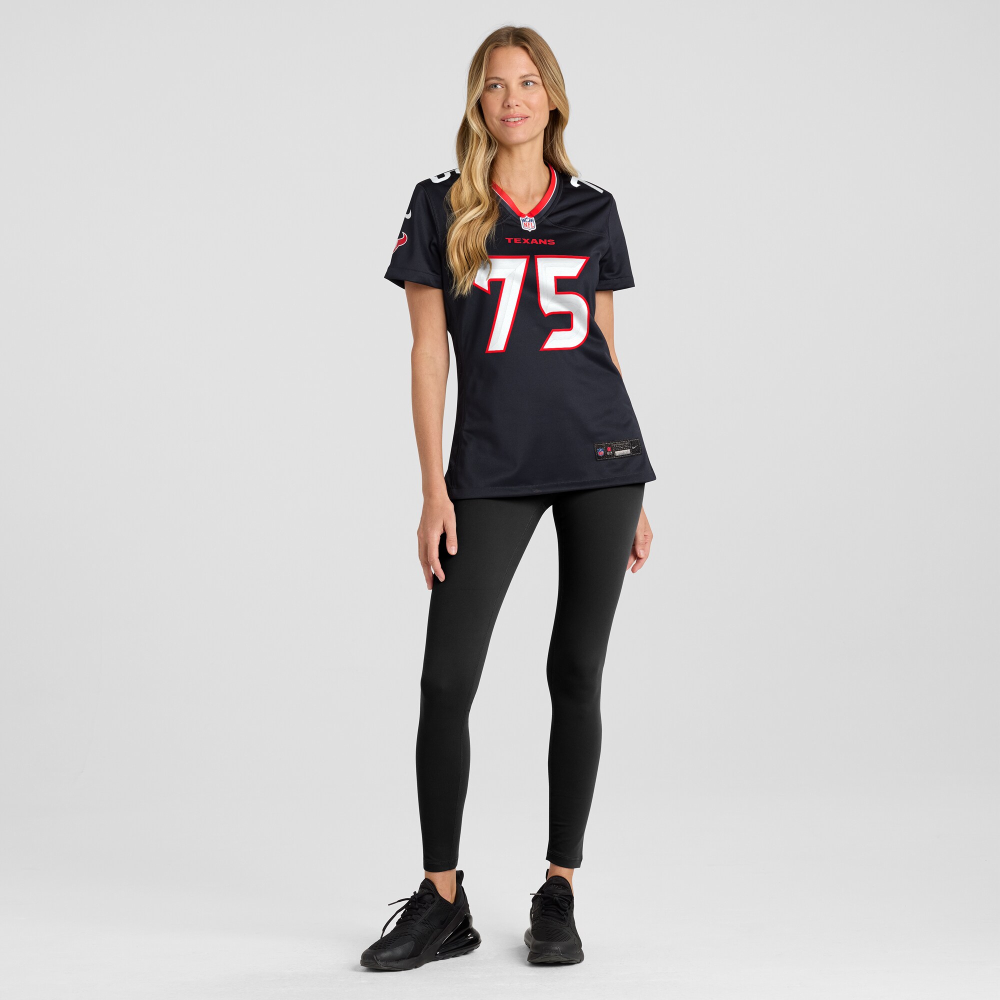 Houston Texans David Sharpe Navy Team Game NFL Jersey Women's