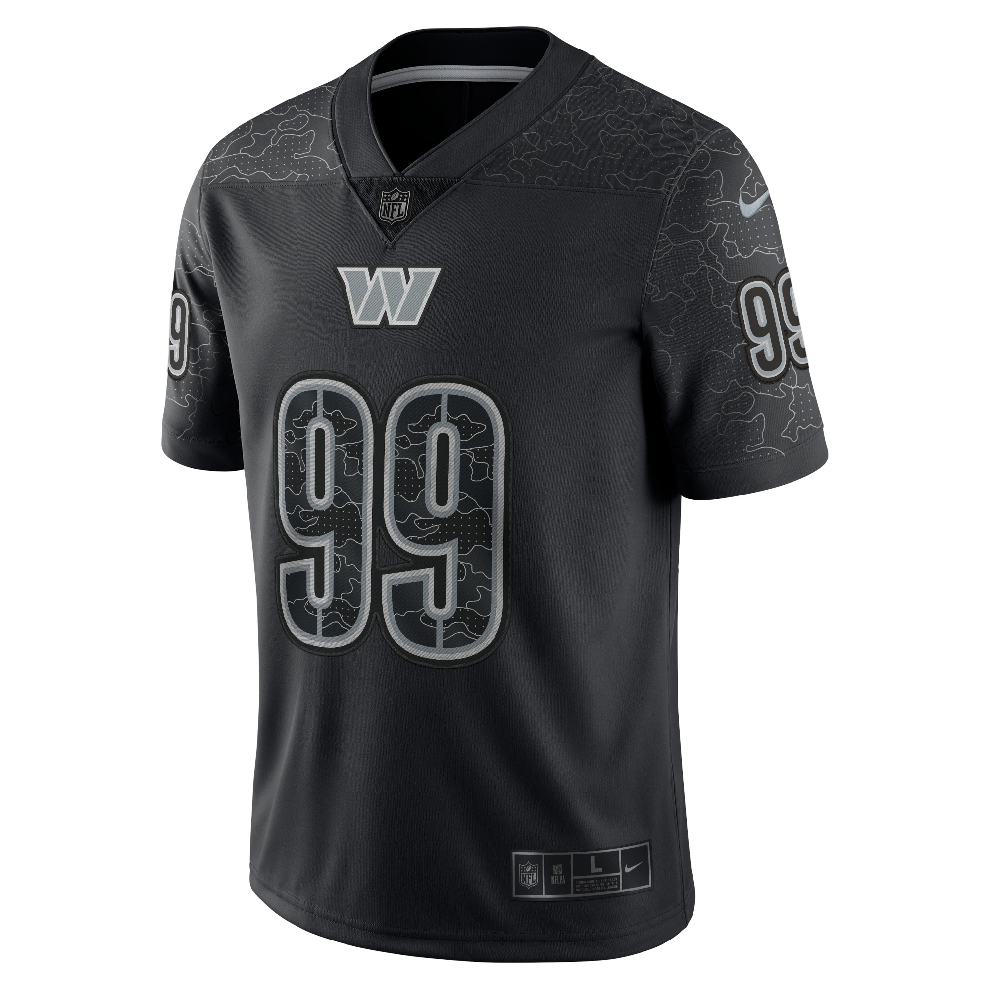 Washington Commanders Chase Young Black RFLCTV Limited NFL Jersey Men's