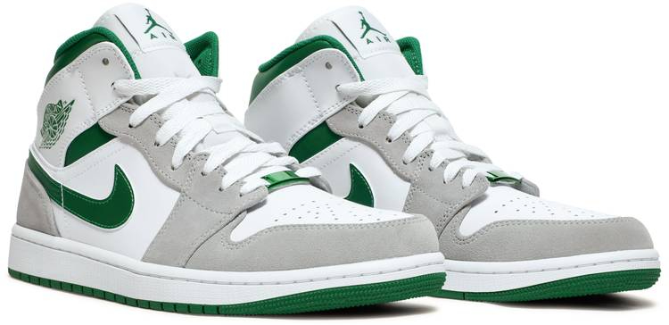 Air Jordan 1 Mid SE Grey Pine Green DC7294-103