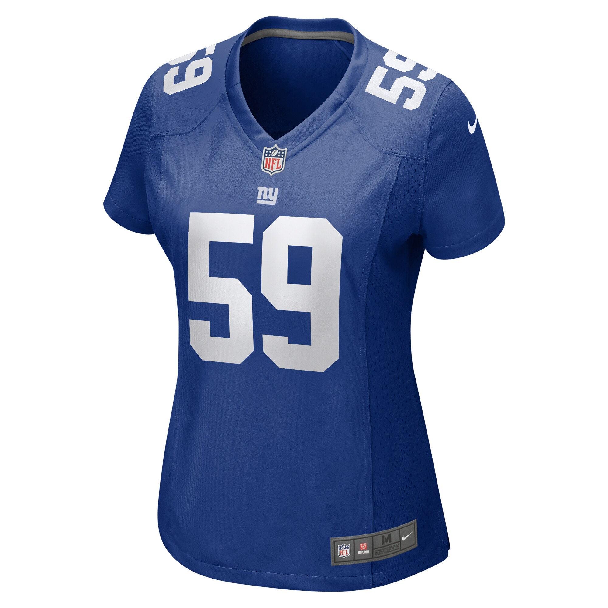 New York Giants Casey Kreiter Royal Team Game NFL Jersey Women's