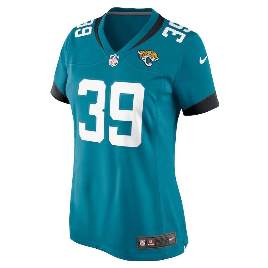 Cam Little 39 Jacksonville Jaguars Game Teal NFL Jersey Women's