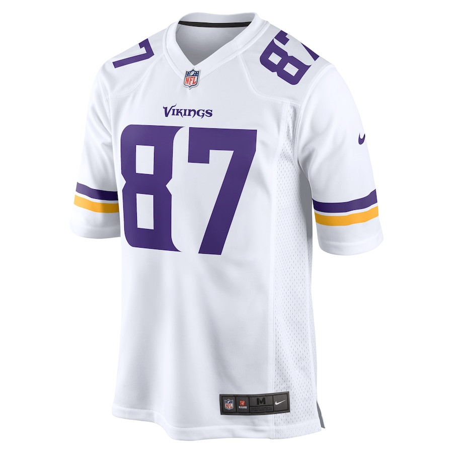 T.J. Hockenson 87 Minnesota Vikings Game White NFL Jersey Men's