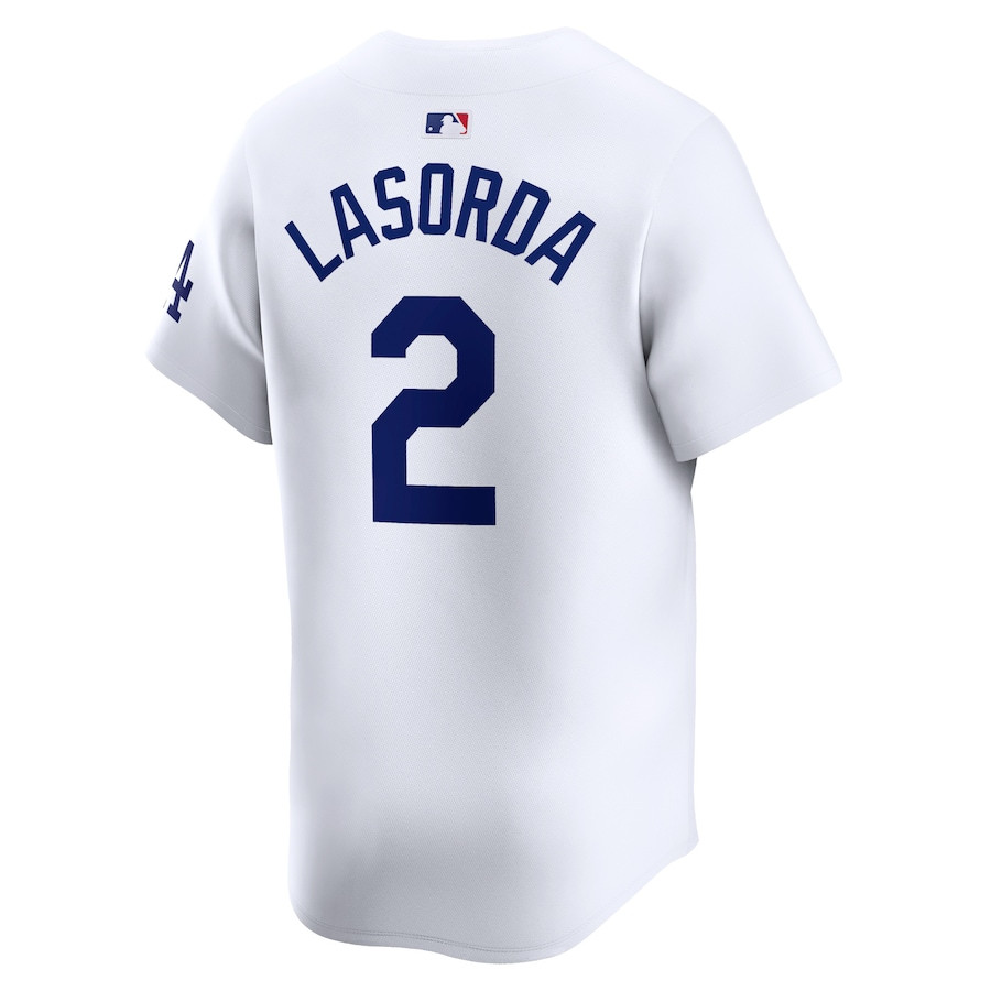Tommy Lasorda 2 Los Angeles Dodgers Home Limited Player White MLB Jersey Men's