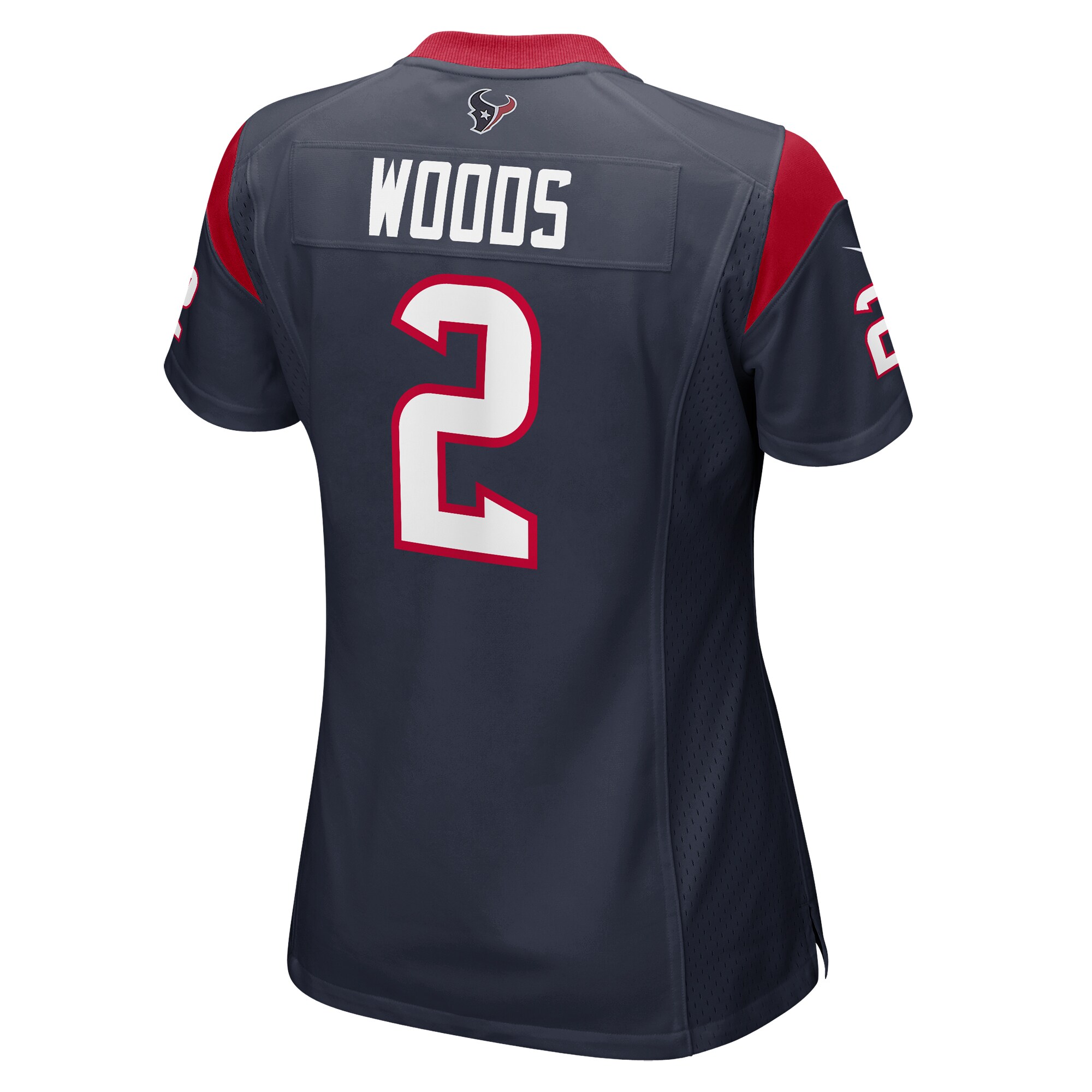 Houston Texans Robert Woods Navy Game NFL Jersey Women's