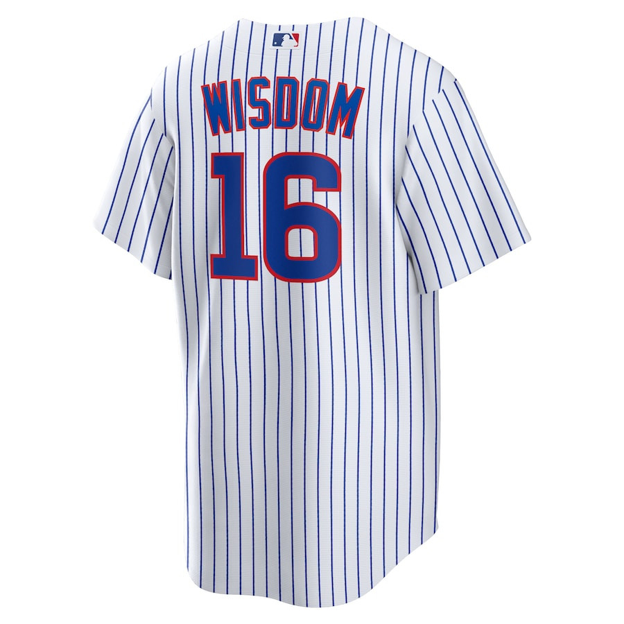 Patrick Wisdom 16 Chicago Cubs Home White MLB Jersey Men's