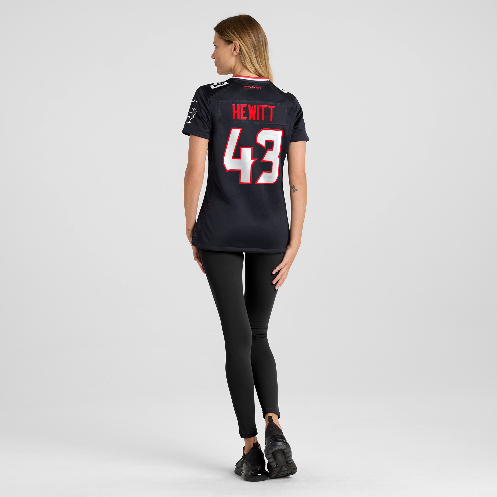 Houston Texans Neville Hewitt Navy Team Game NFL Jersey Women's