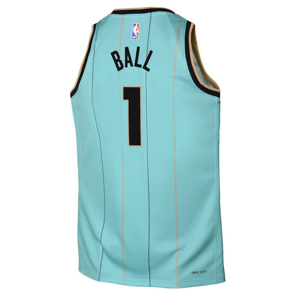 LaMelo Ball 1 Charlotte Hornets 2024/25 Swingman Playe City Edition Mint NBA Jersey Youth