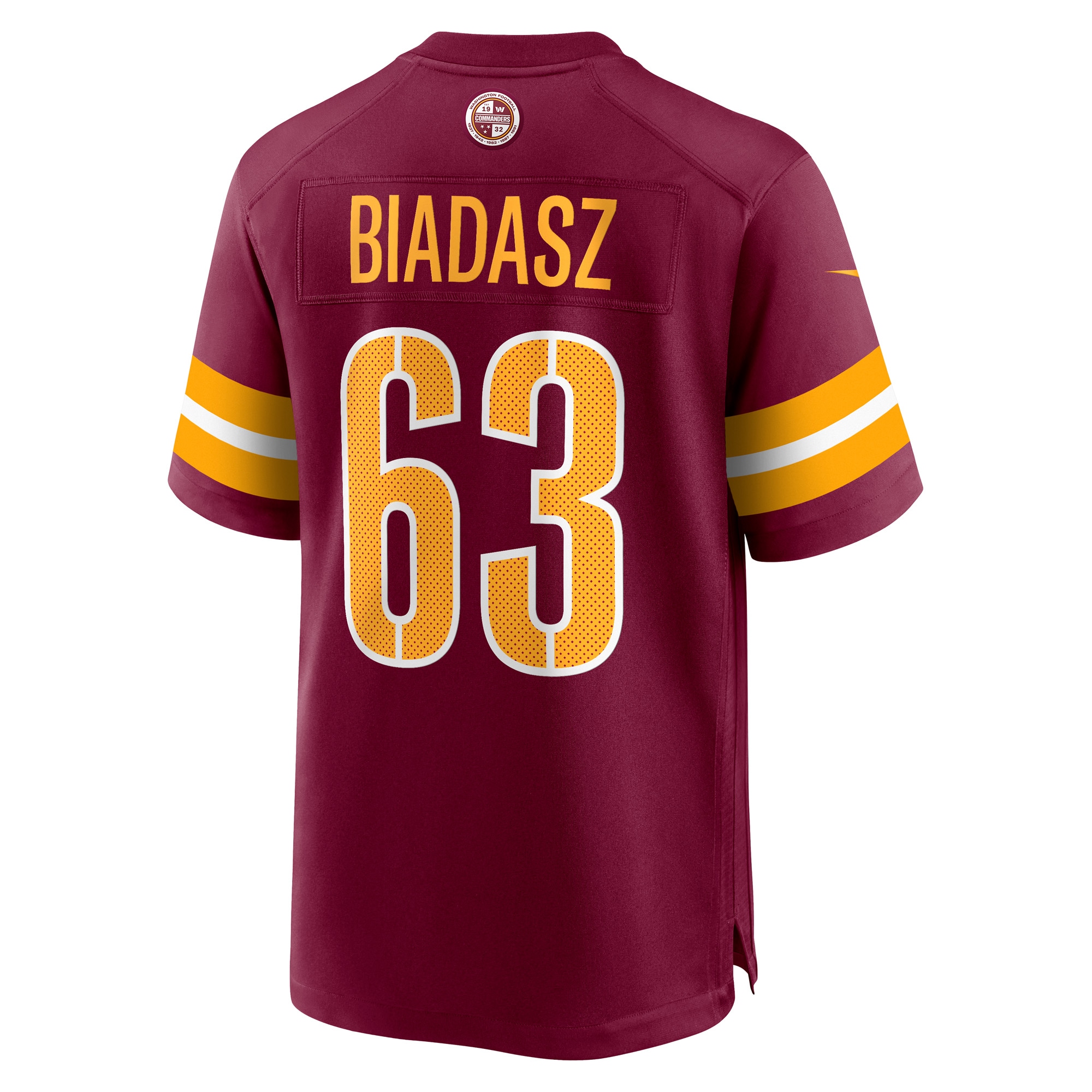 Washington Commanders Tyler Biadasz Burgundy Game NFL Jersey Men's