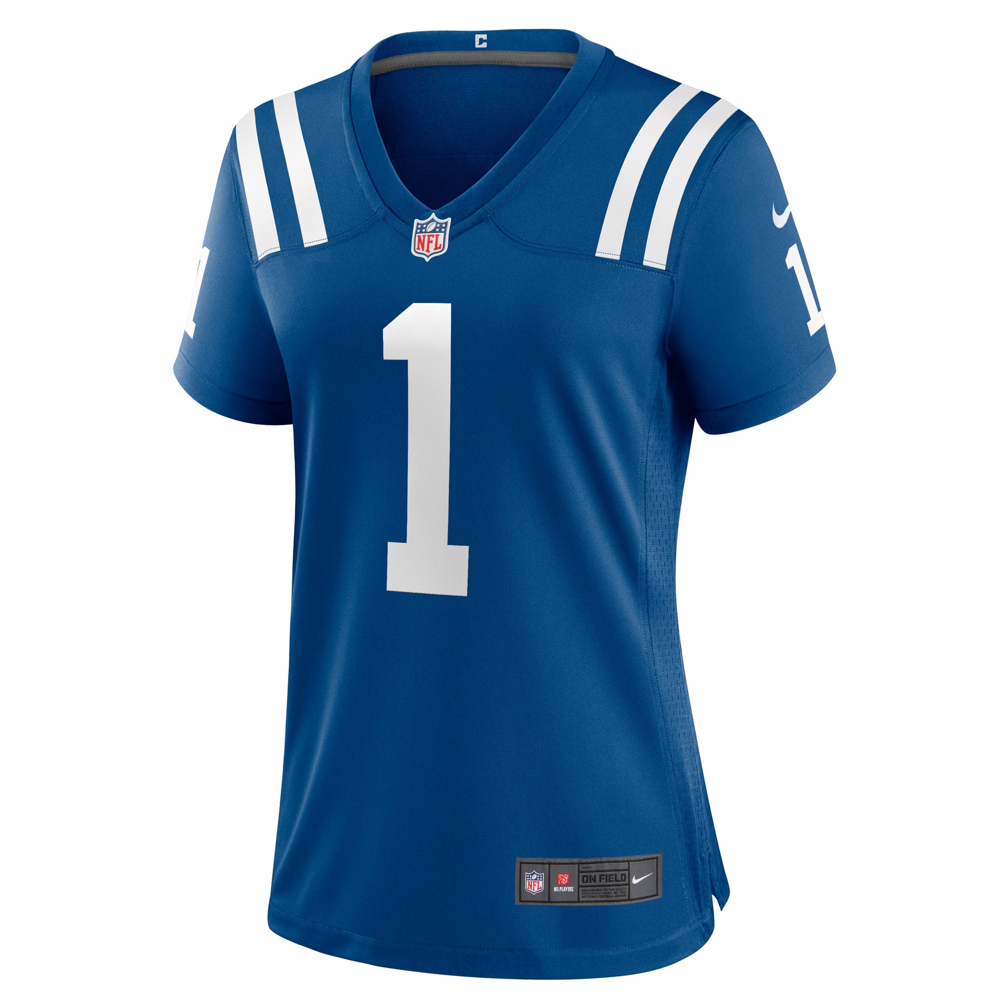 Indianapolis Colts Number 1 Bride Royal Game NFL Jersey Women's