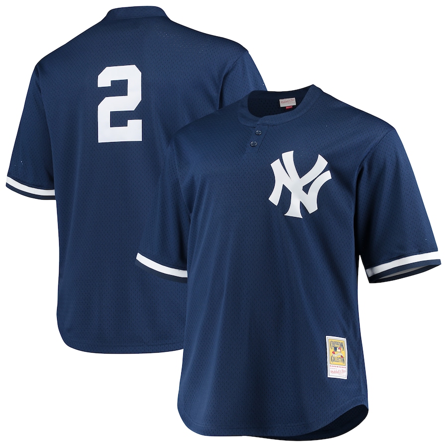 Derek Jeter New York Yankees Mitchell&Ness Big&Tall Batting Practice Player Jersey Navy