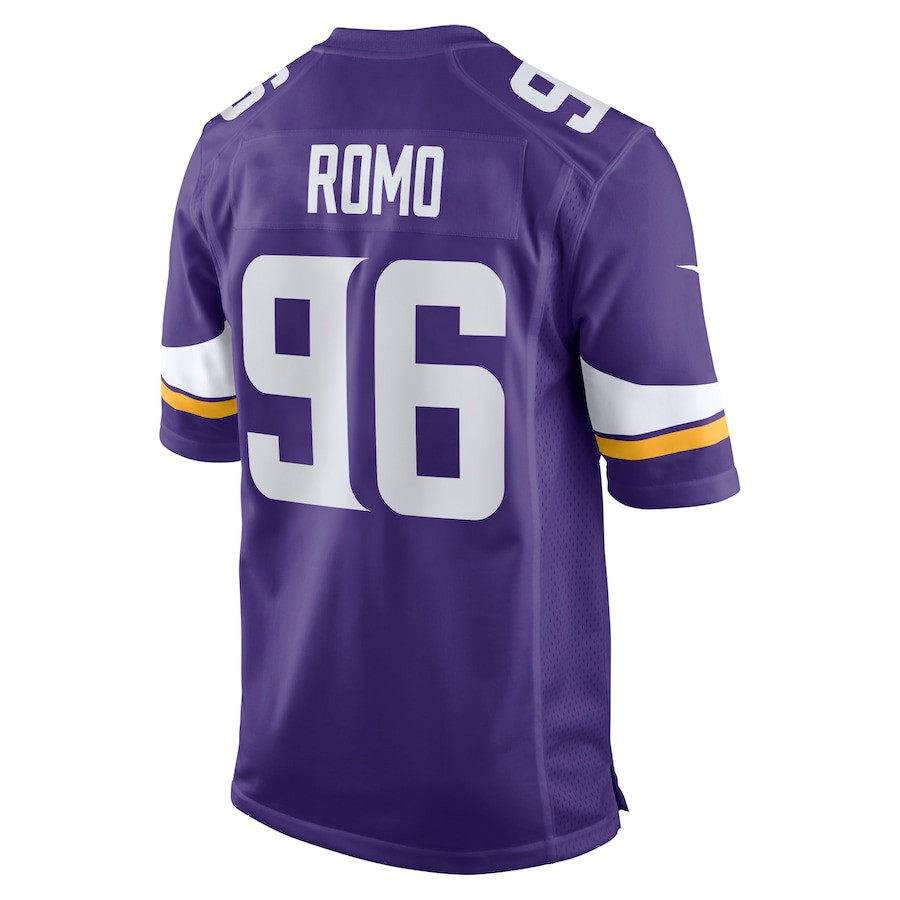 John Parker Romo 96 Minnesota Vikings Game Purple NFL Jersey Men's