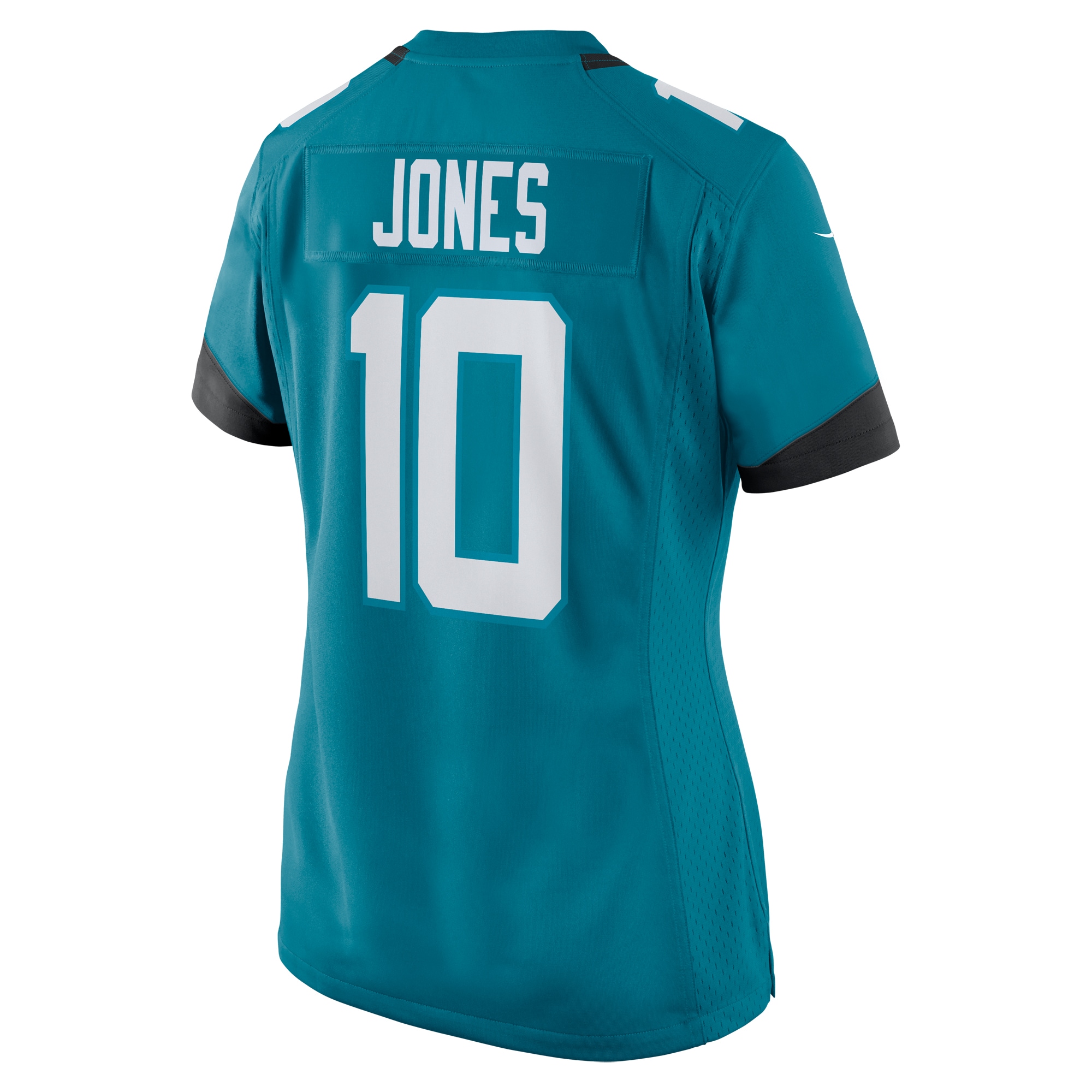 Jacksonville Jaguars Mac Jones Teal Team Game NFL Jersey Women's