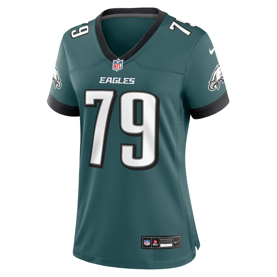 Lecitus Smith 79 Philadelphia Eagles Game Midnight Green NFL Jersey Women's