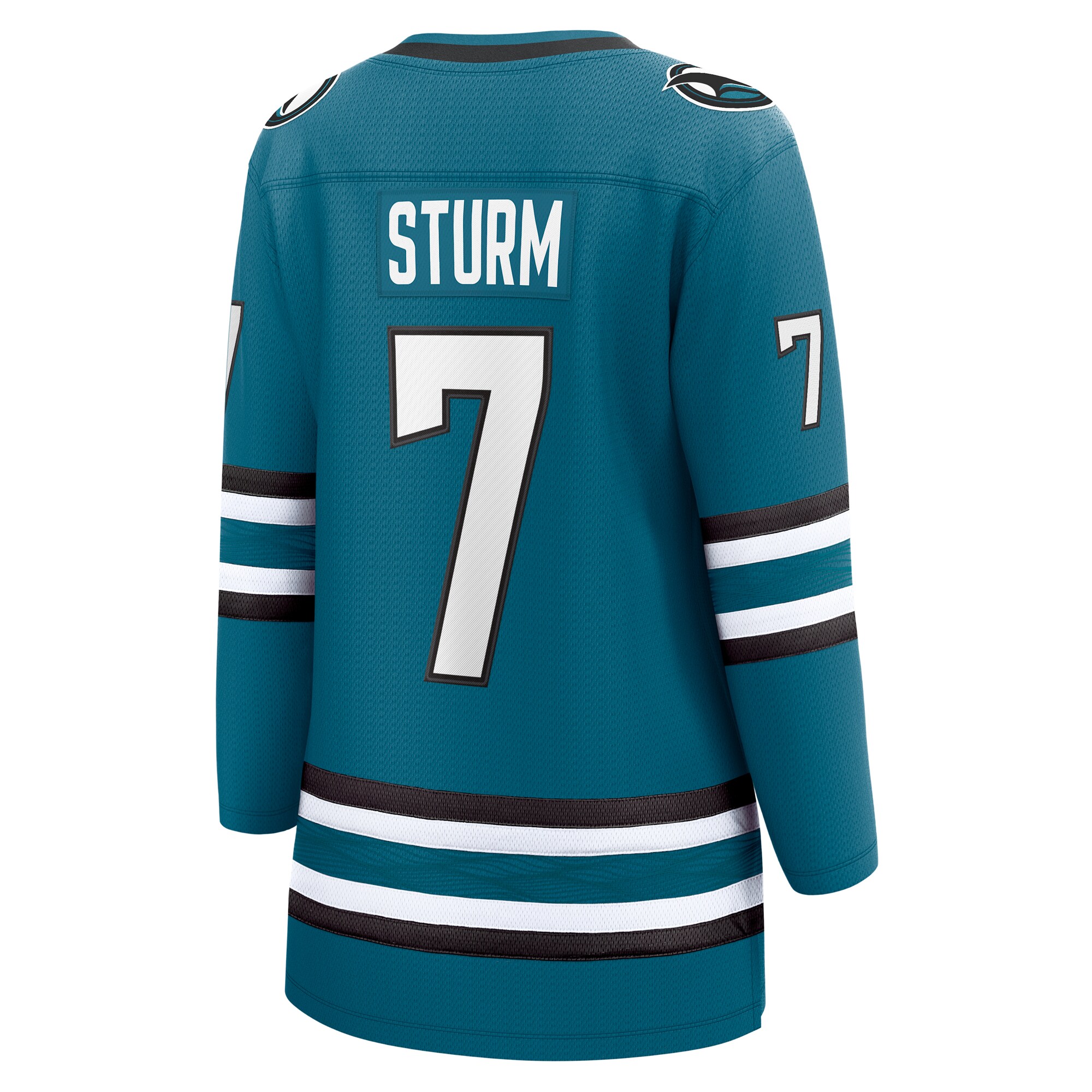 San Jose Sharks Nico Sturm Teal Home Breakaway Player NHL Jersey Women's